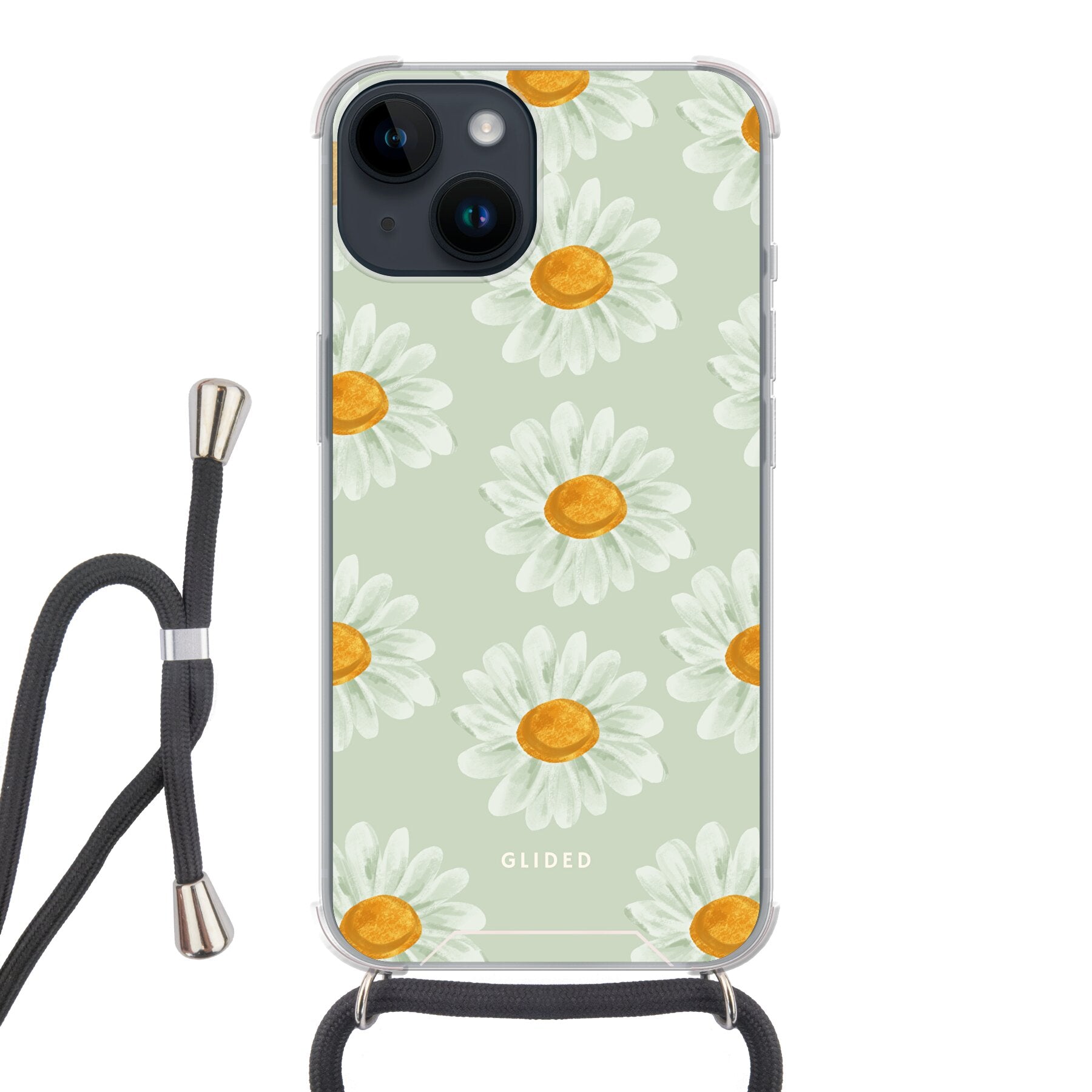 Daisy - iPhone 14 Handyhülle Crossbody case mit Band