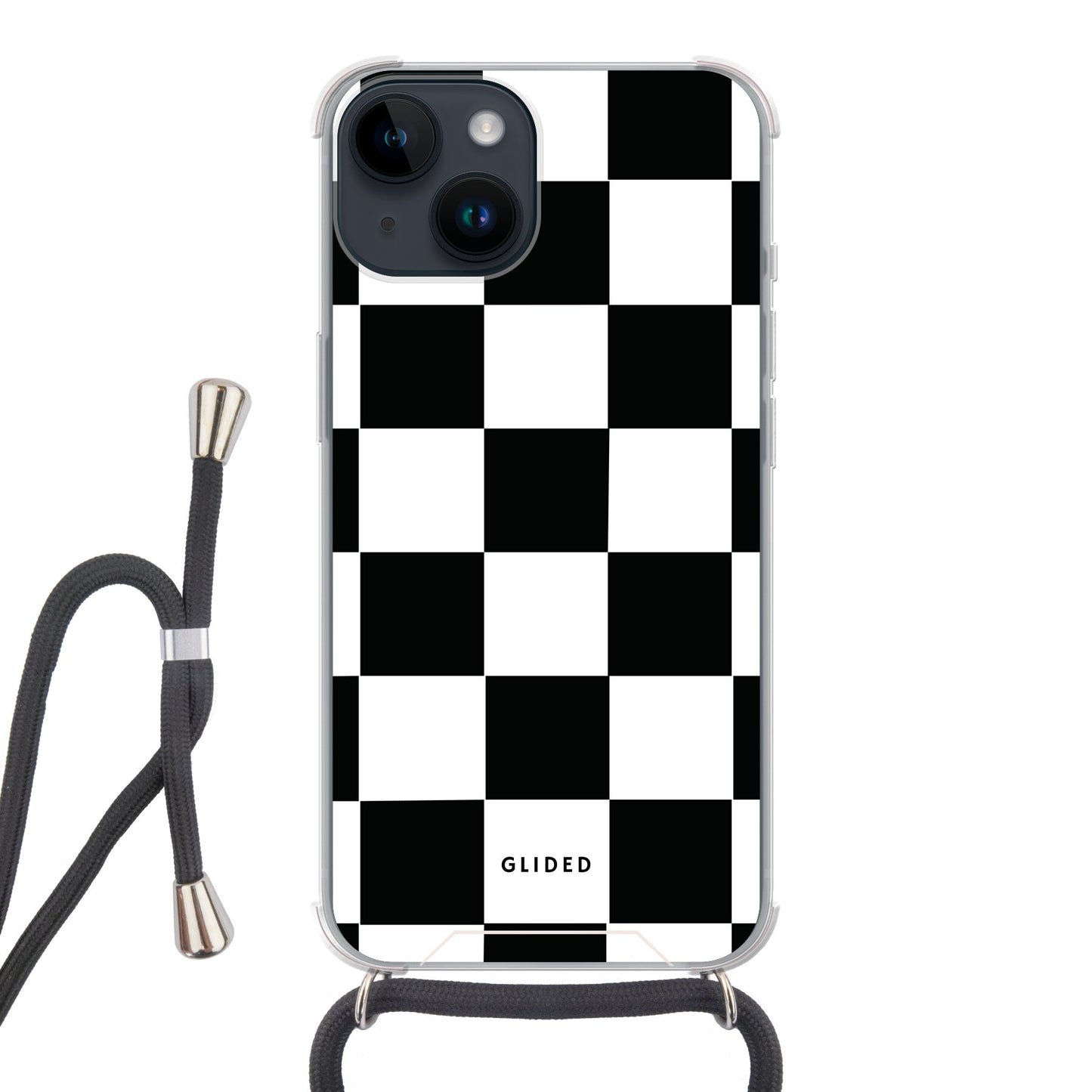 Classic Chess - iPhone 14 Handyhülle Crossbody case mit Band