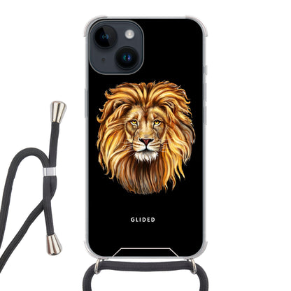 Lion Majesty - iPhone 14 - Crossbody case mit Band