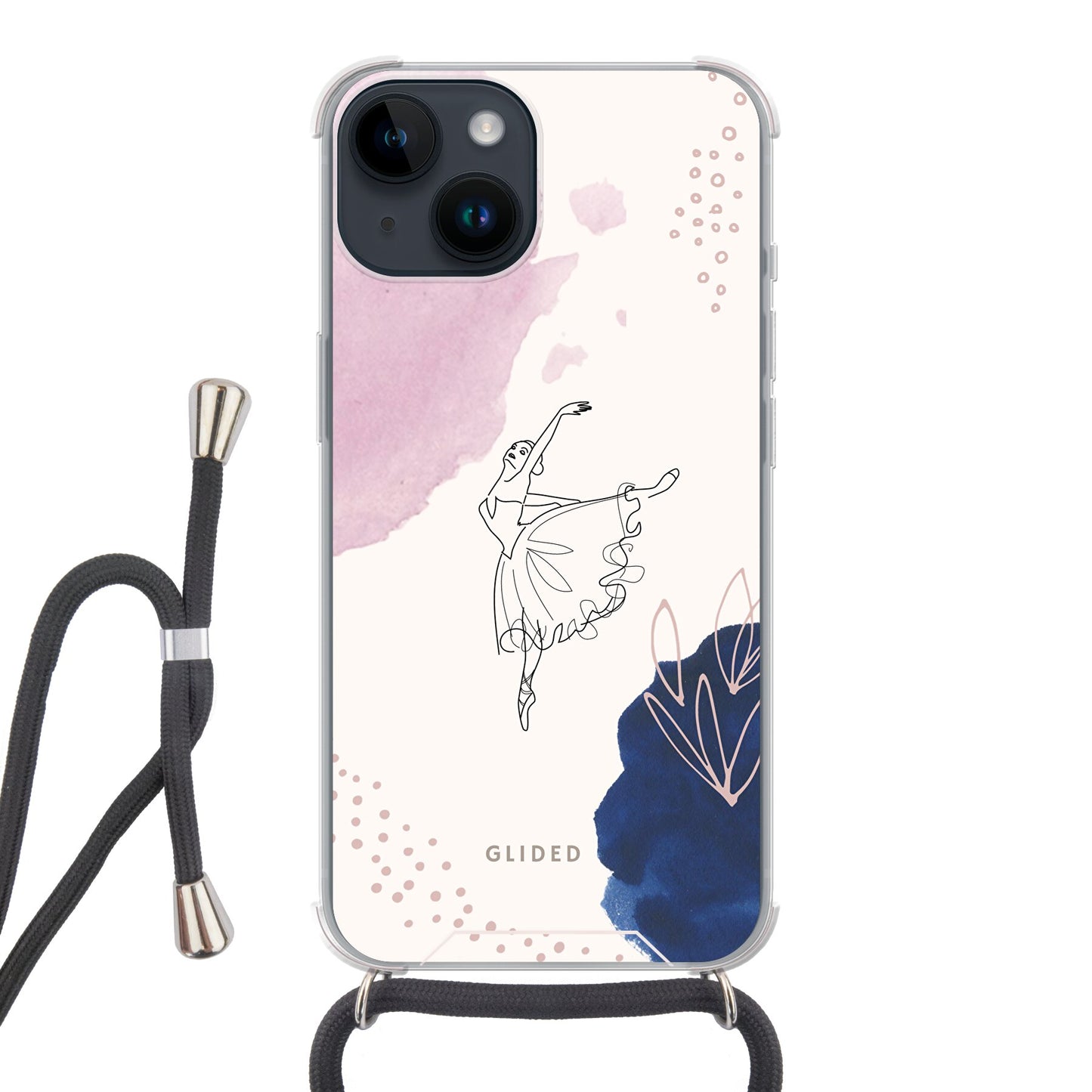 Grace - iPhone 14 Handyhülle Crossbody case mit Band