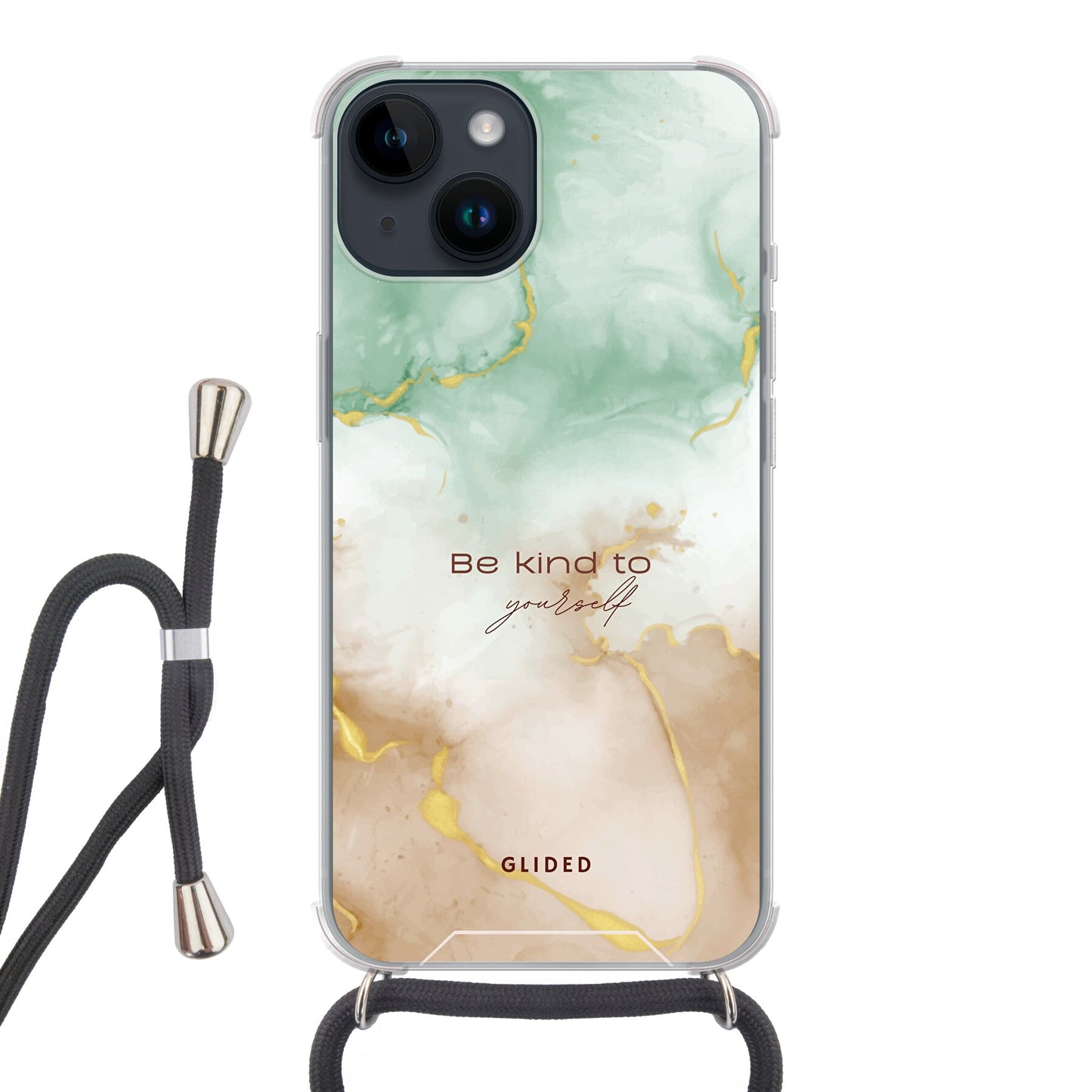 Kind to yourself - iPhone 14 Handyhülle Crossbody case mit Band