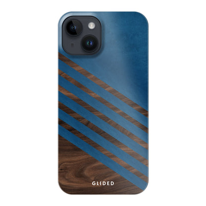 Blue Wood - iPhone 14 Handyhülle Hard Case