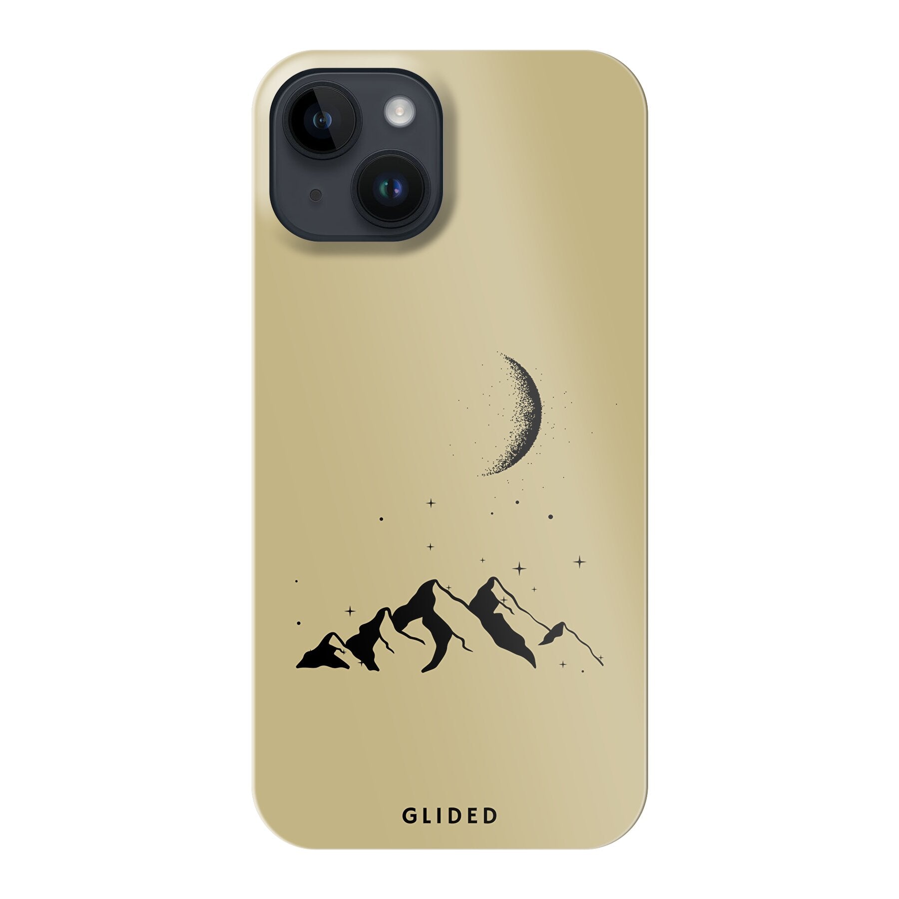 Lunar Peaks - iPhone 14 Handyhülle Hard Case