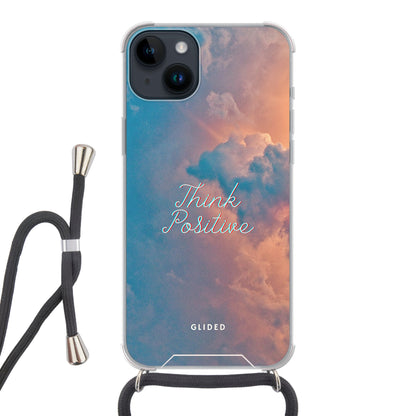 Think positive - iPhone 14 Plus Handyhülle Crossbody case mit Band