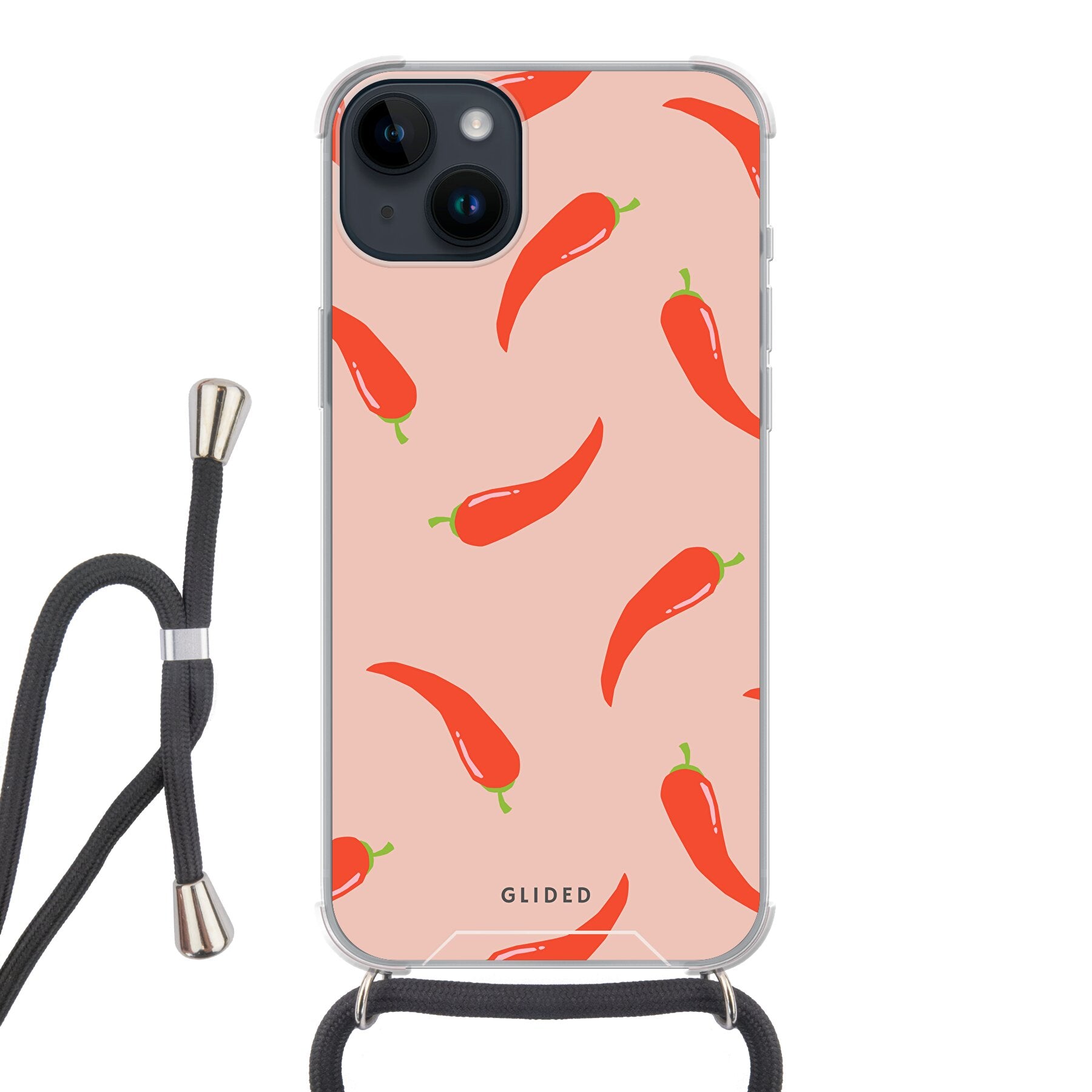 Spicy Chili - iPhone 14 Plus - Crossbody case mit Band