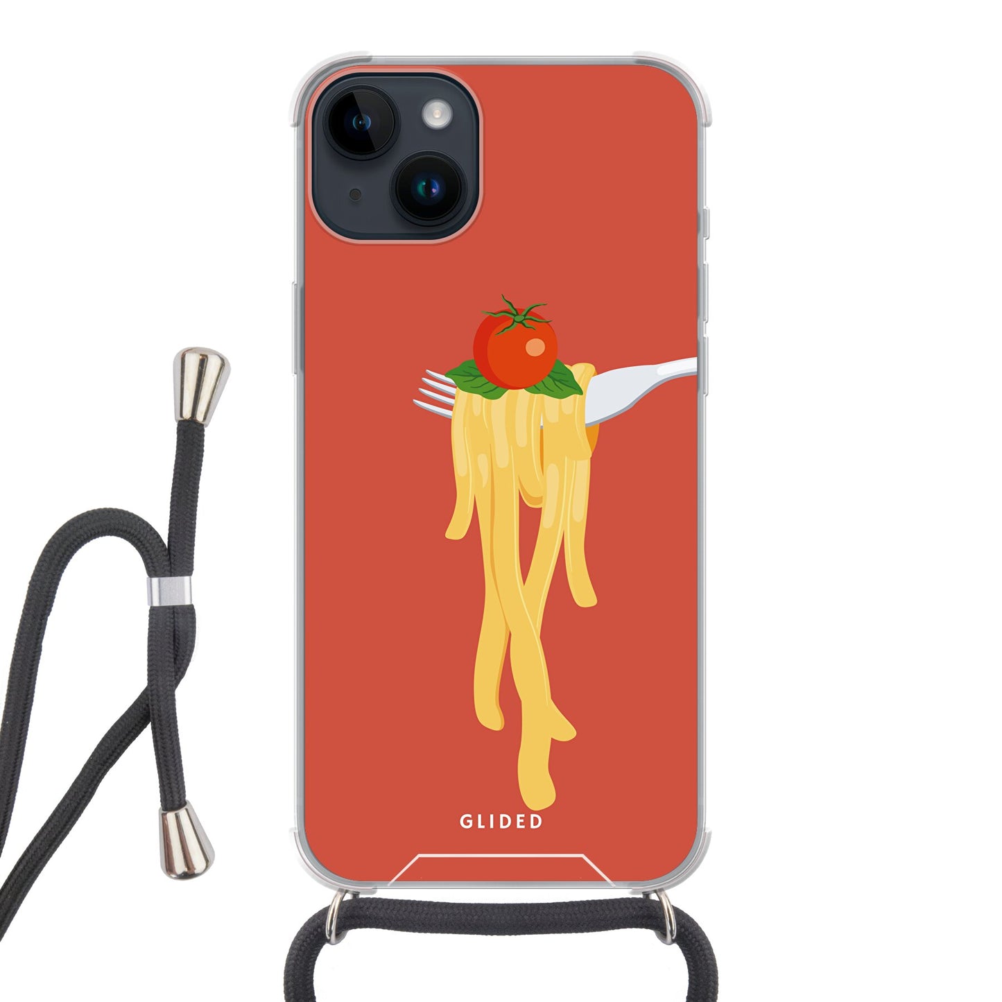 Pasta Paradise - iPhone 14 Plus - Crossbody case mit Band