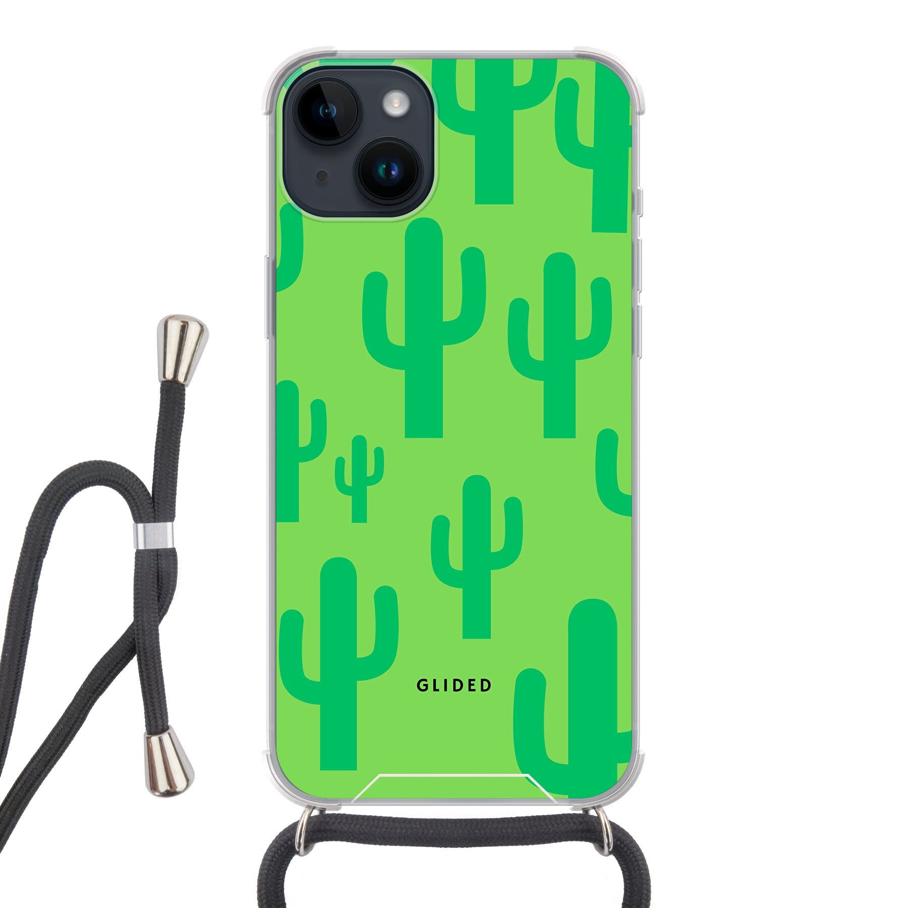 Cactus Spikes - iPhone 14 Plus - Crossbody case mit Band