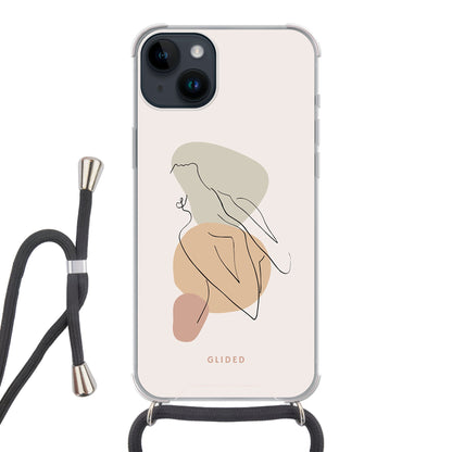 Woman Power - iPhone 14 Plus Handyhülle Crossbody case mit Band