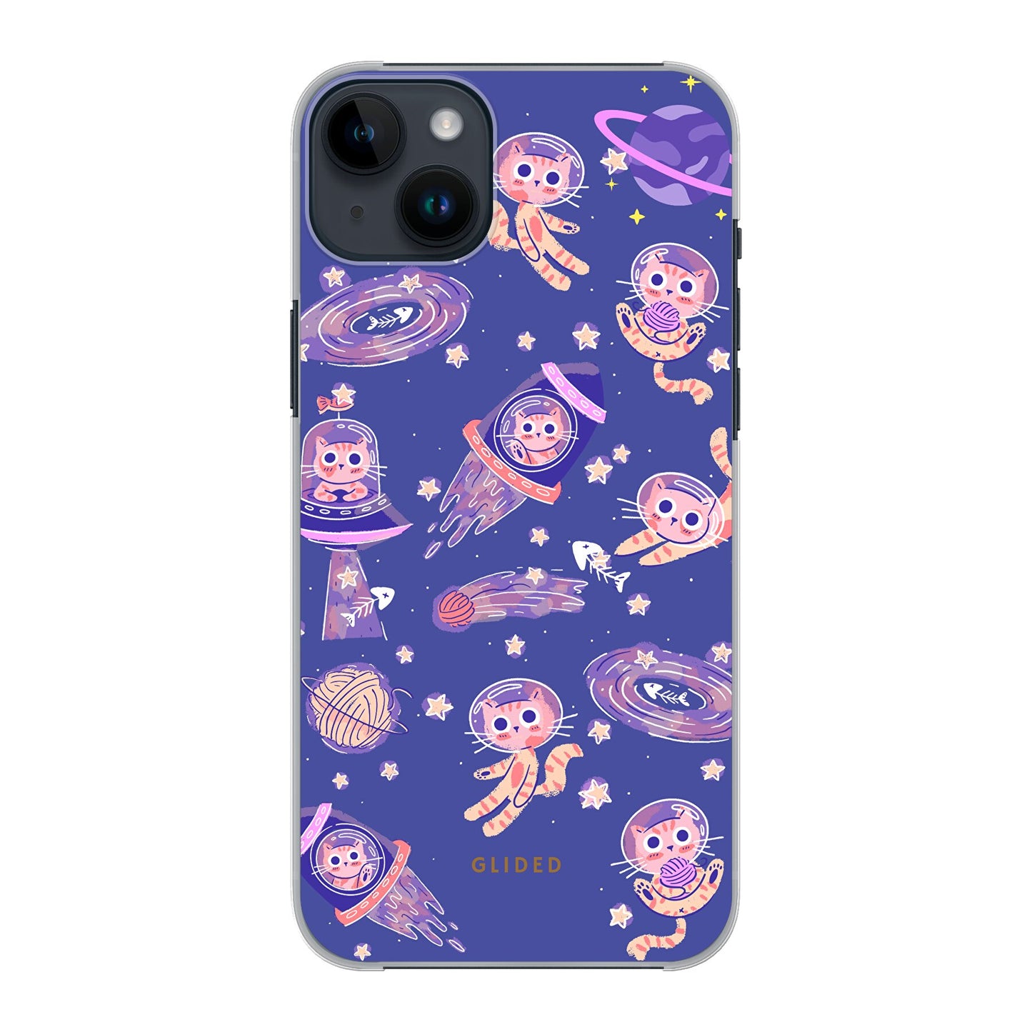 Space Cat - iPhone 14 Plus Handyhülle Hard Case