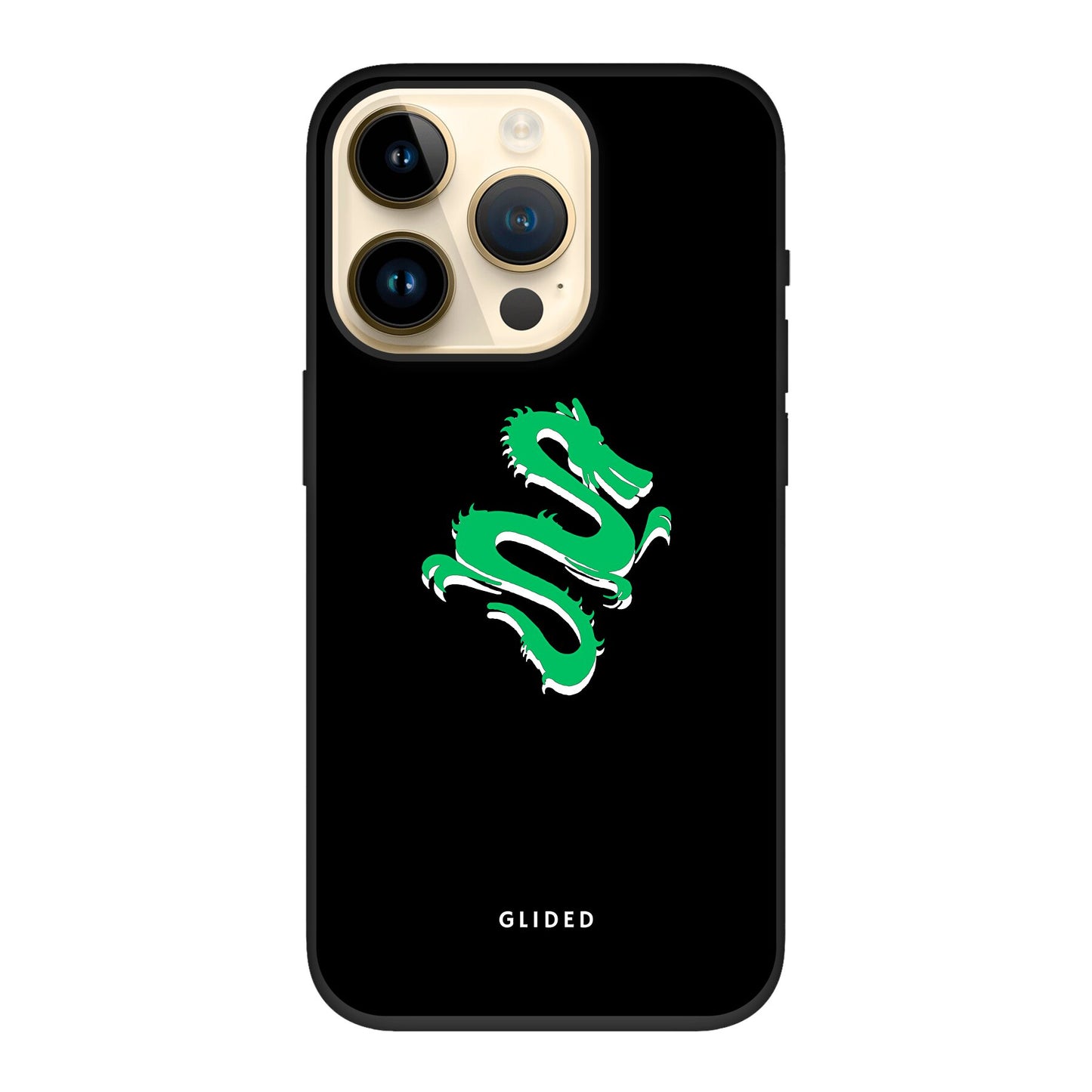 Emerald Dragon - iPhone 14 Pro Handyhülle Biologisch Abbaubar