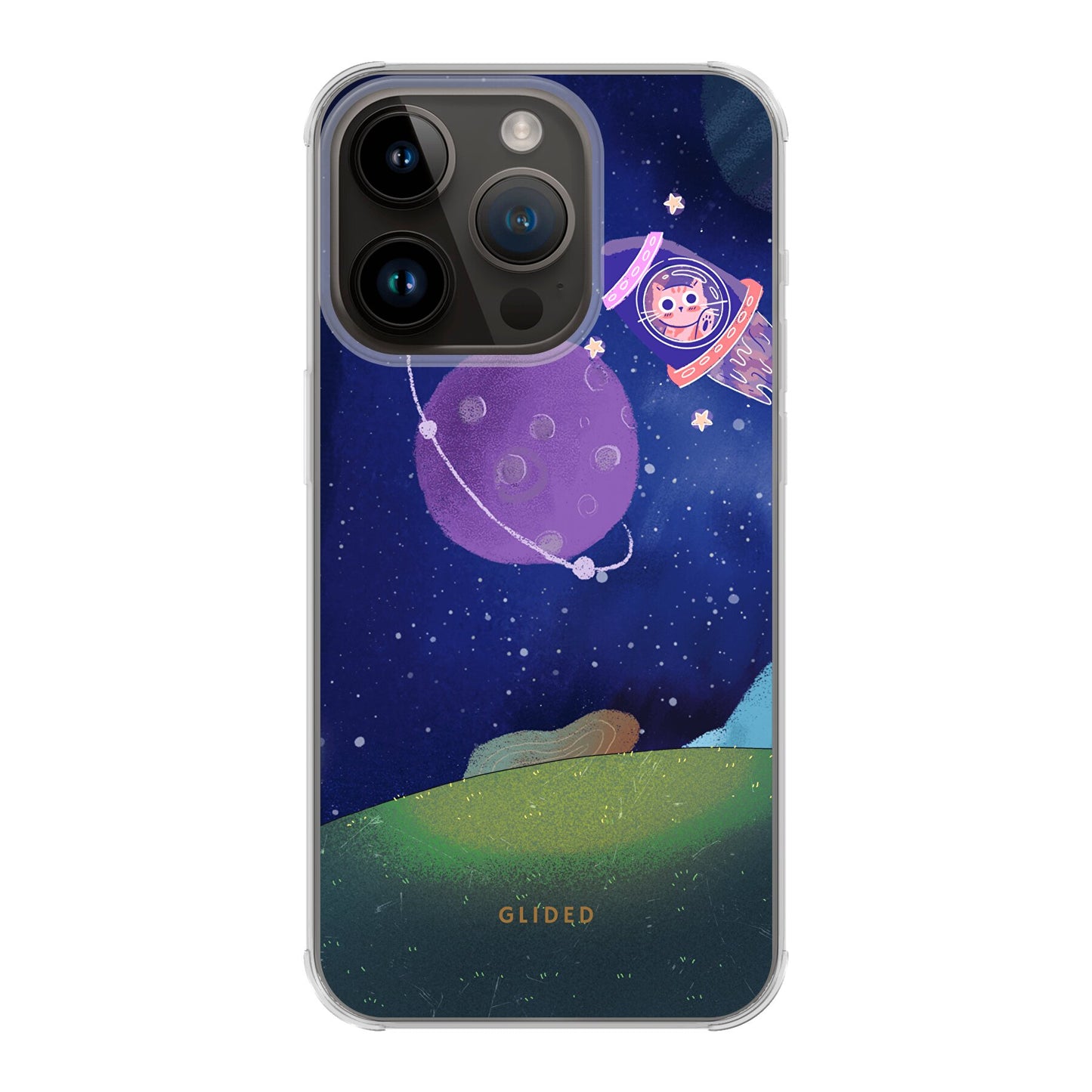 Galaxy Cat - iPhone 14 Pro Handyhülle Bumper case