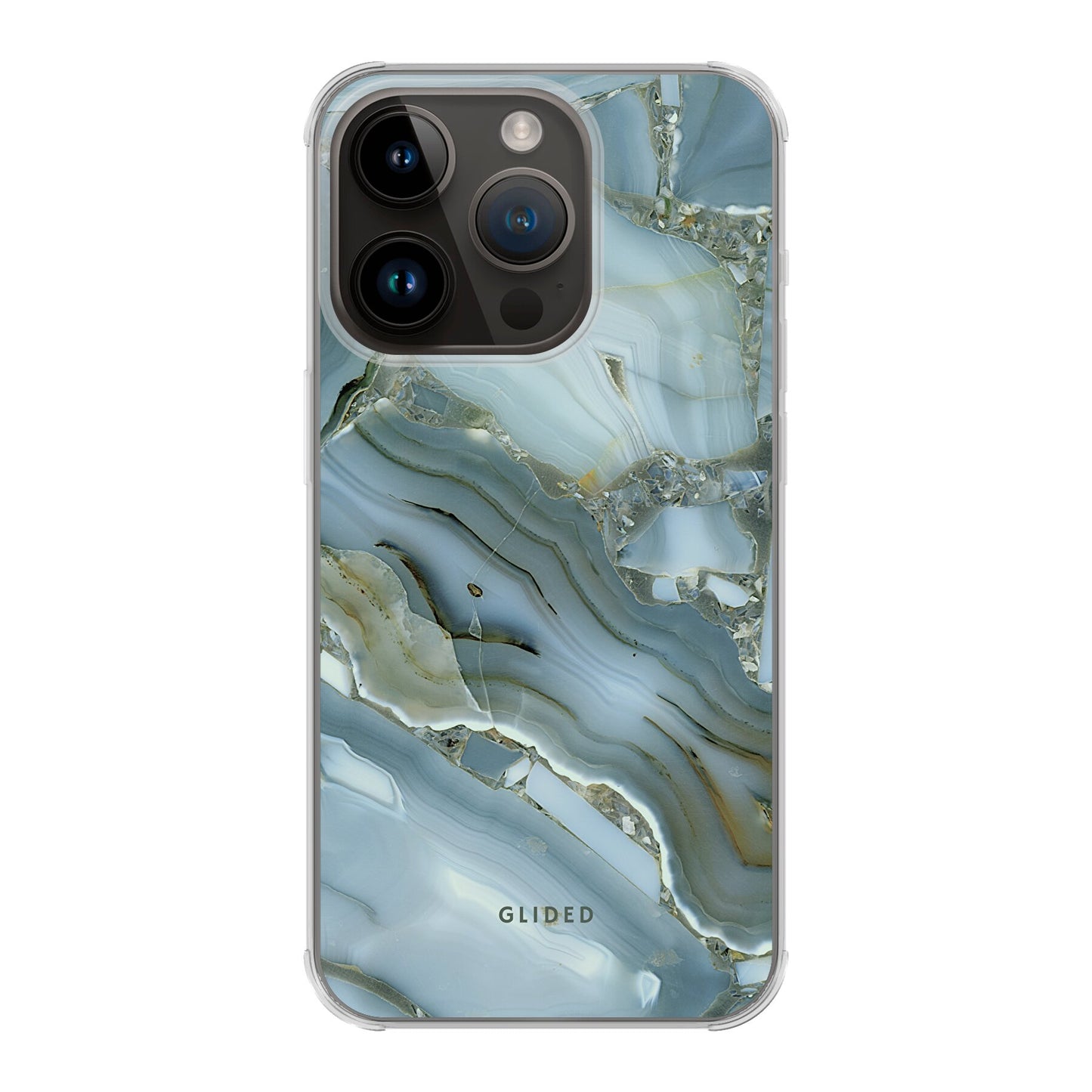 Green Marble - iPhone 14 Pro Handyhülle Bumper case