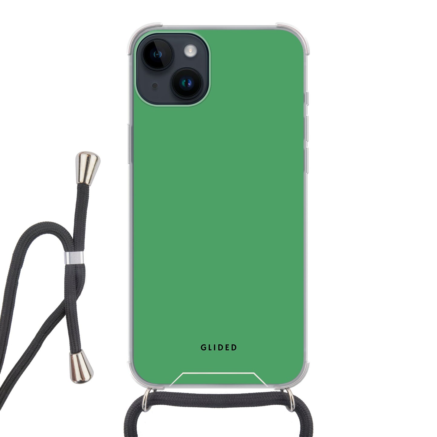 Green Elegance - iPhone 14 Pro Handyhülle Crossbody case mit Band