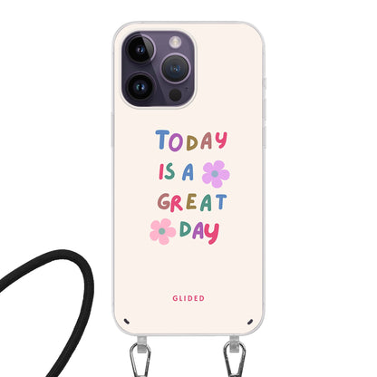 Great Day - iPhone 14 Pro Handyhülle Crossbody case mit Band