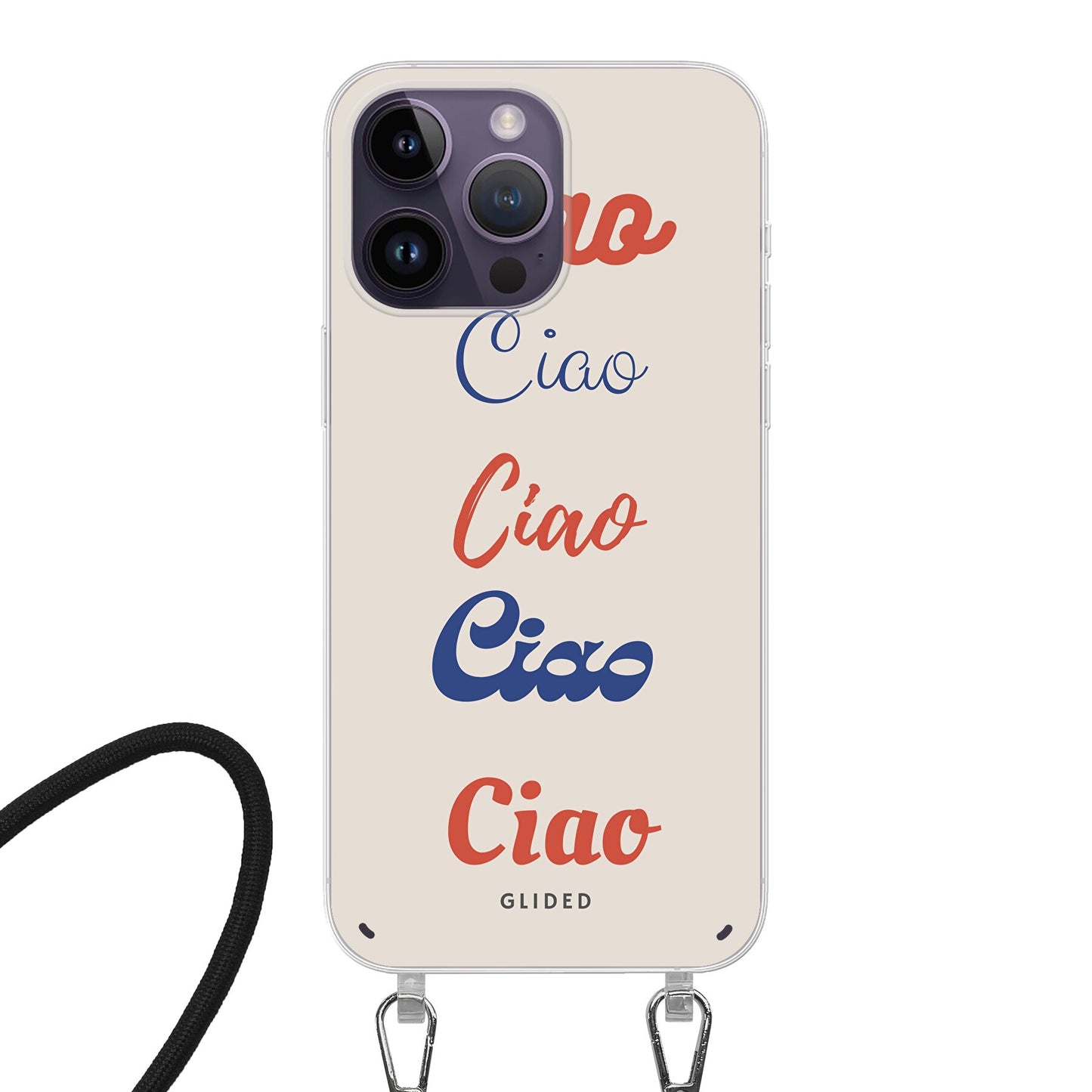 Ciao - iPhone 14 Pro - Crossbody case mit Band