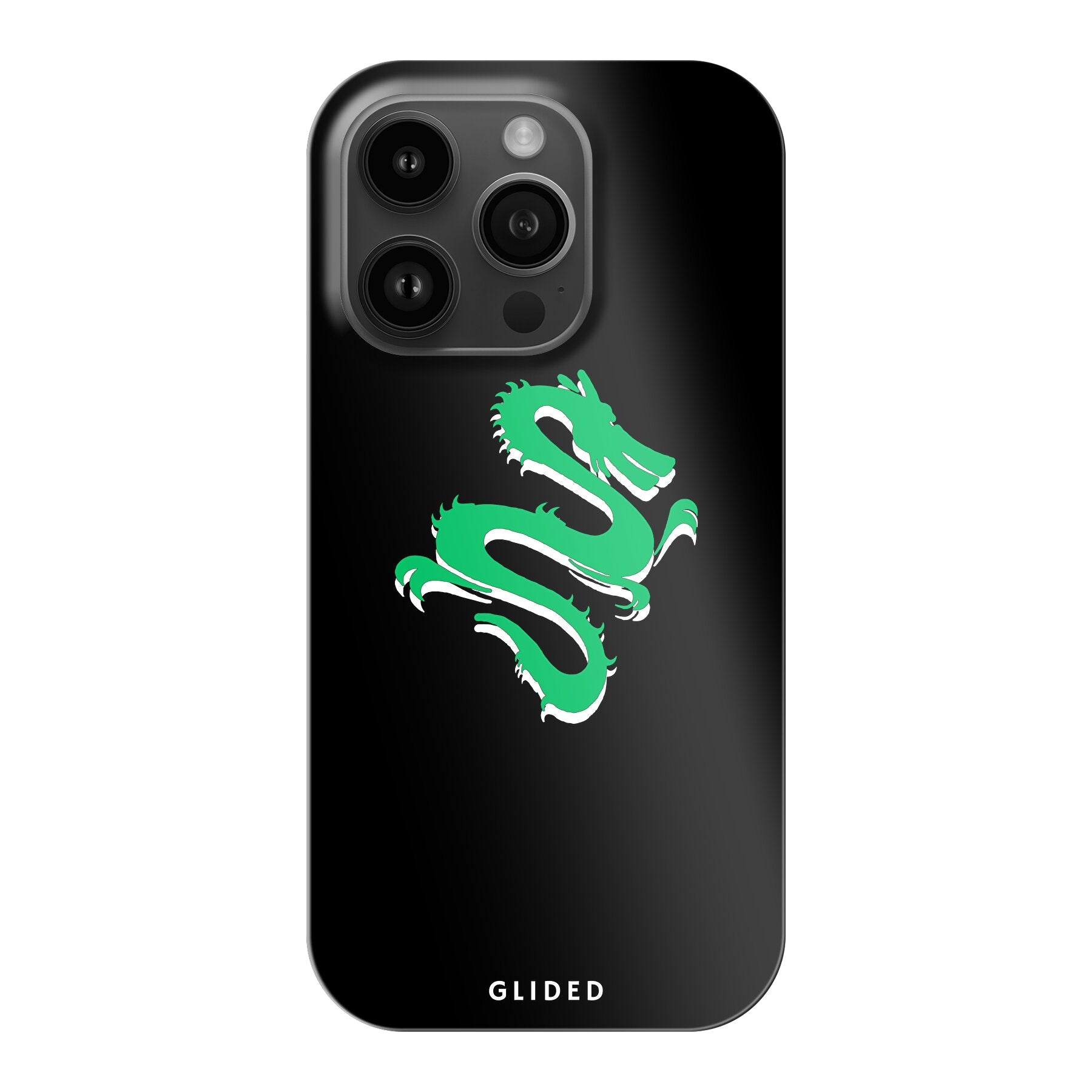 Emerald Dragon - iPhone 14 Pro Handyhülle Hard Case