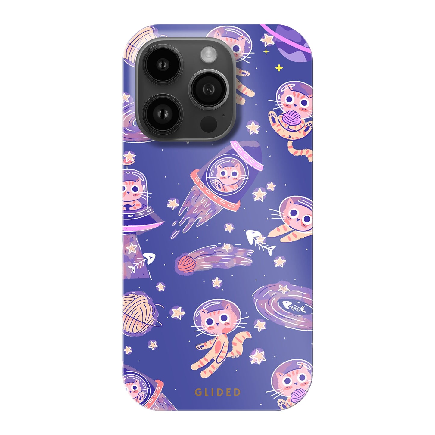 Space Cat - iPhone 14 Pro Handyhülle Hard Case