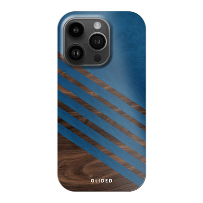 Blue Wood - iPhone 14 Pro Handyhülle Hard Case