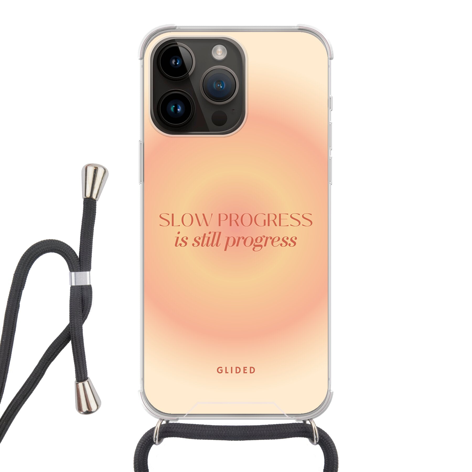 Progress - iPhone 14 Pro Max Handyhülle Crossbody case mit Band