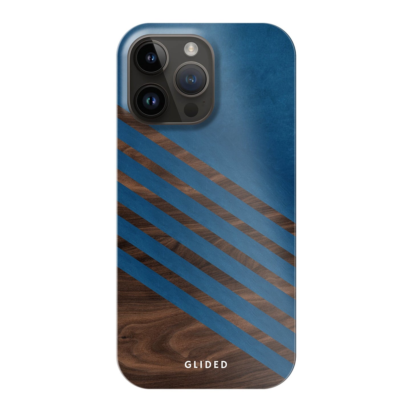 Blue Wood - iPhone 14 Pro Max Handyhülle Hard Case