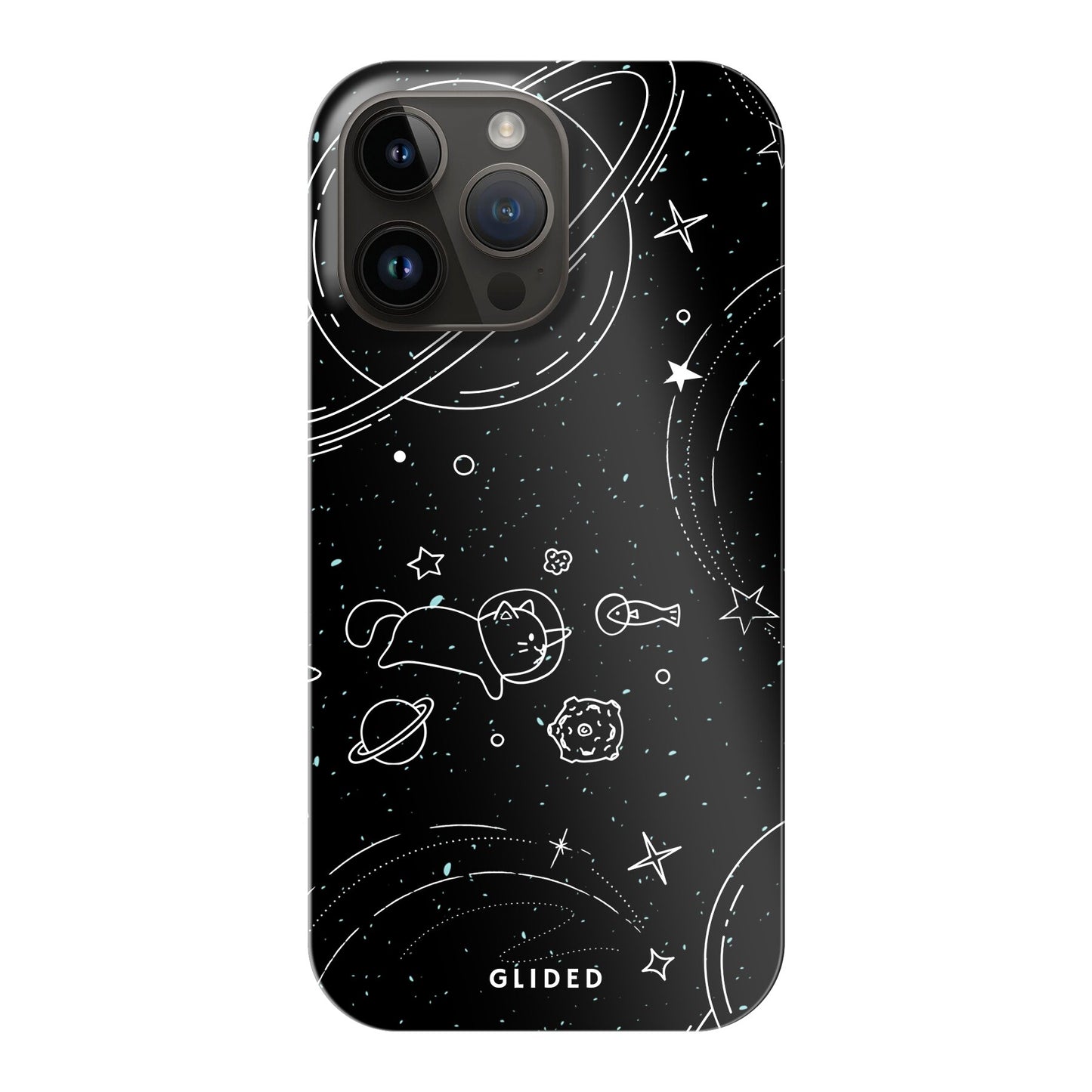 Cosmic Cat - iPhone 14 Pro Max Handyhülle Hard Case