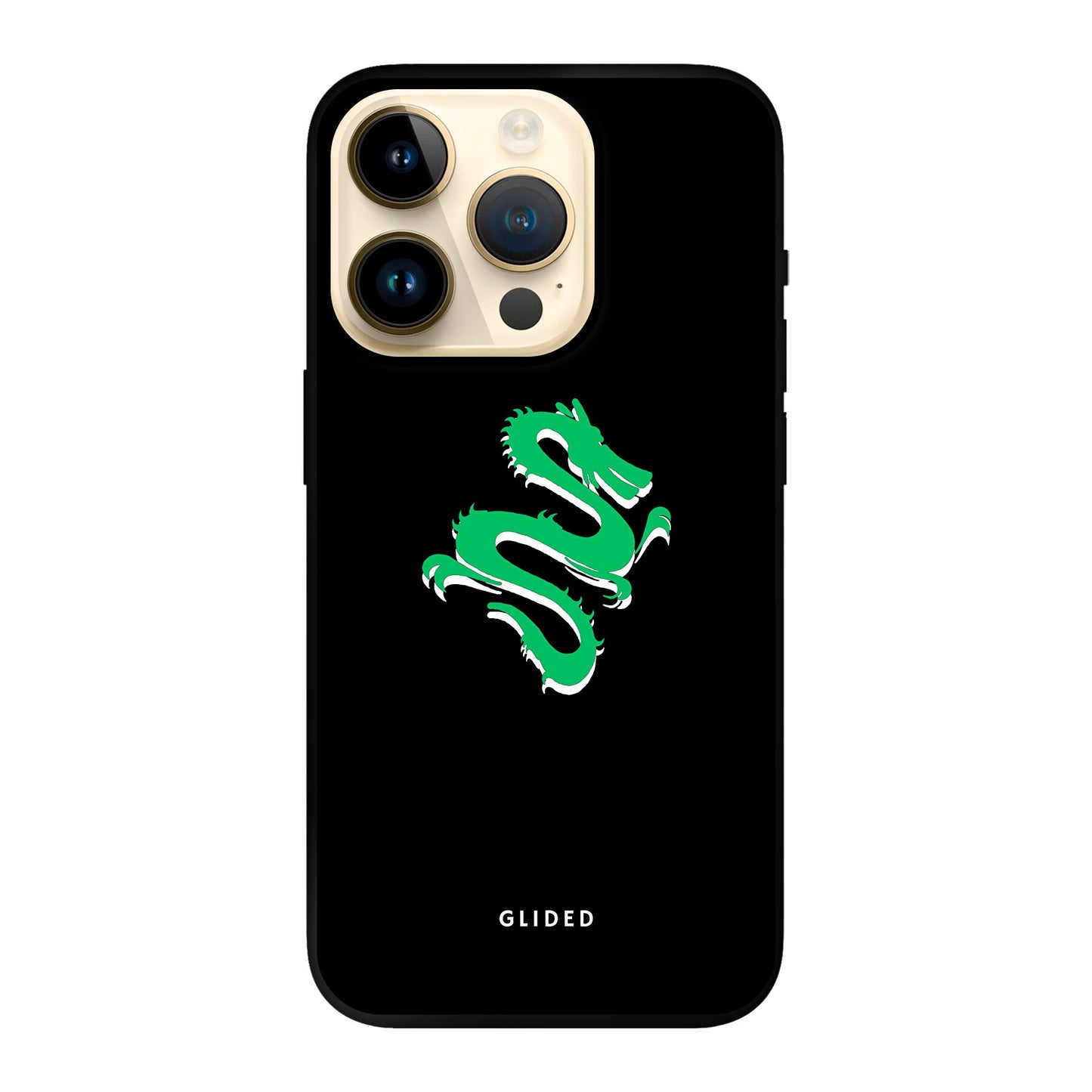 Emerald Dragon - iPhone 14 Pro Handyhülle Soft case