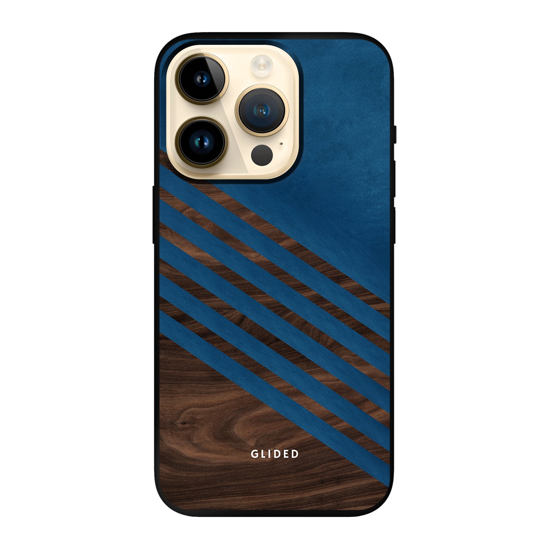 Blue Wood - iPhone 14 Pro Handyhülle Soft case