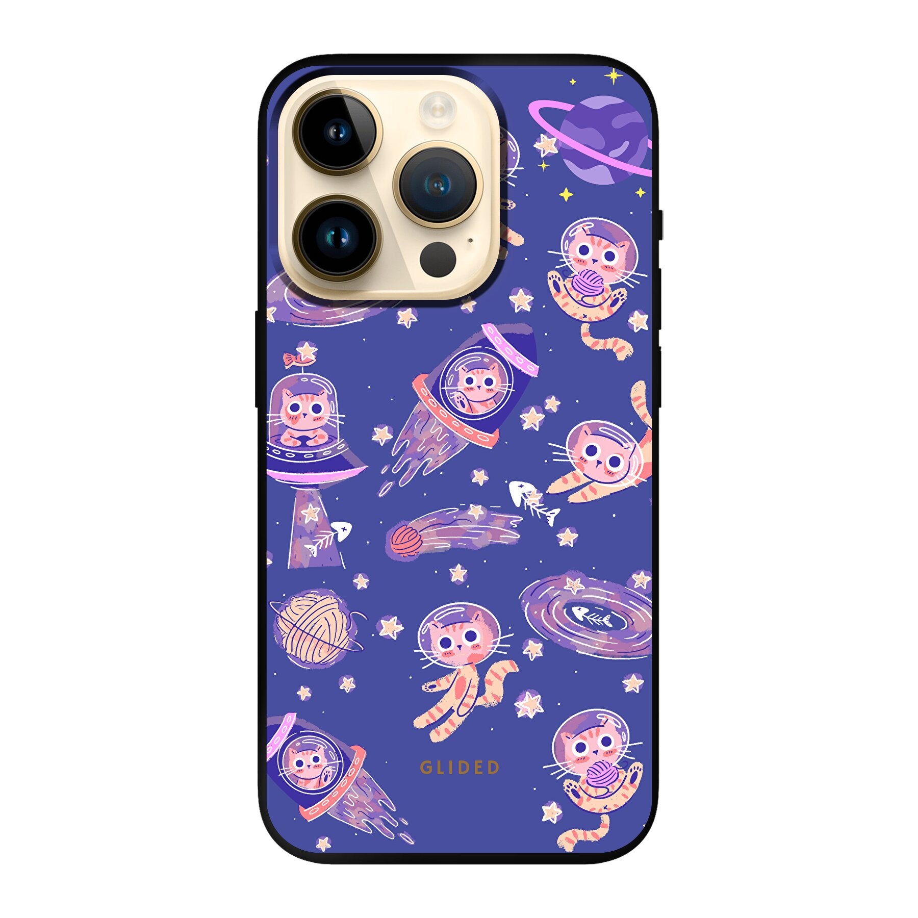 Space Cat - iPhone 14 Pro Handyhülle Soft case