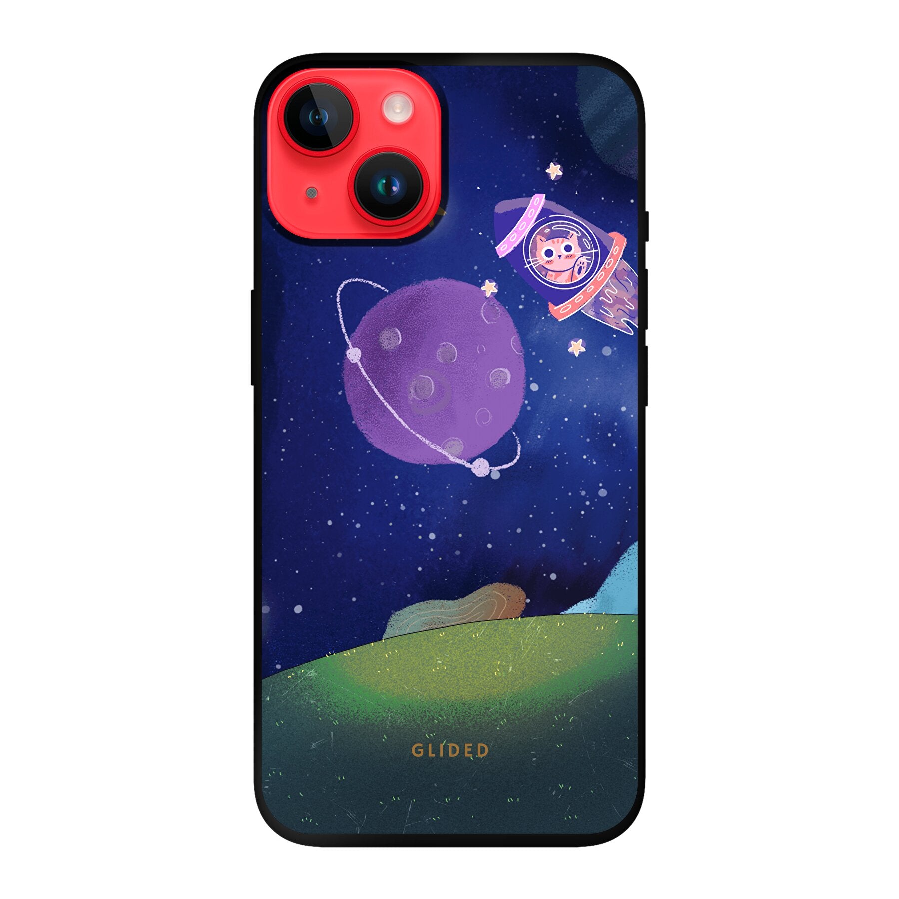 Galaxy Cat - iPhone 14 Handyhülle Soft case