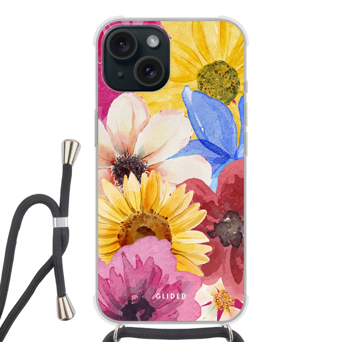 Bouquet - iPhone 15 - Crossbody case mit Band