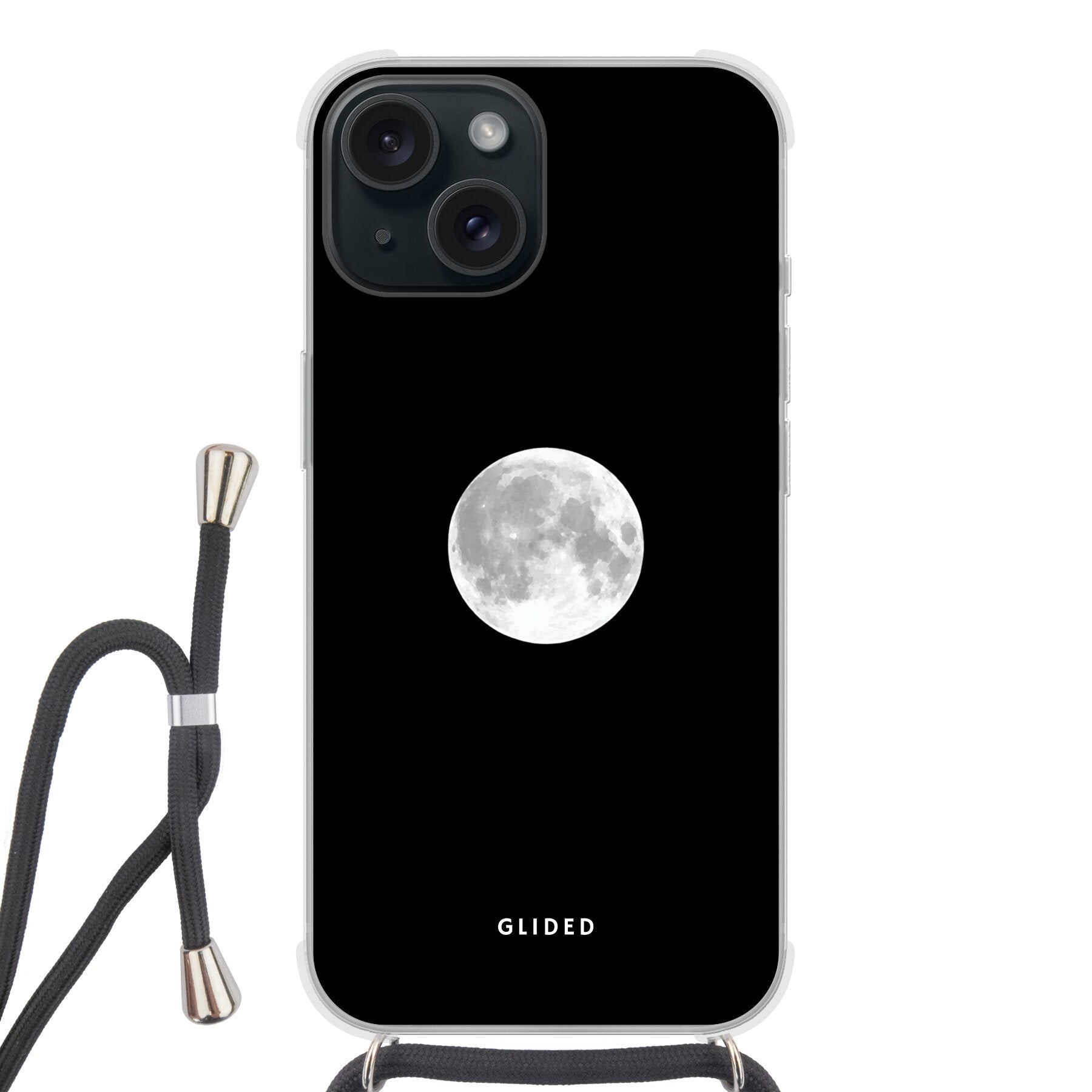 Epic Moon - iPhone 15 Handyhülle Crossbody case mit Band