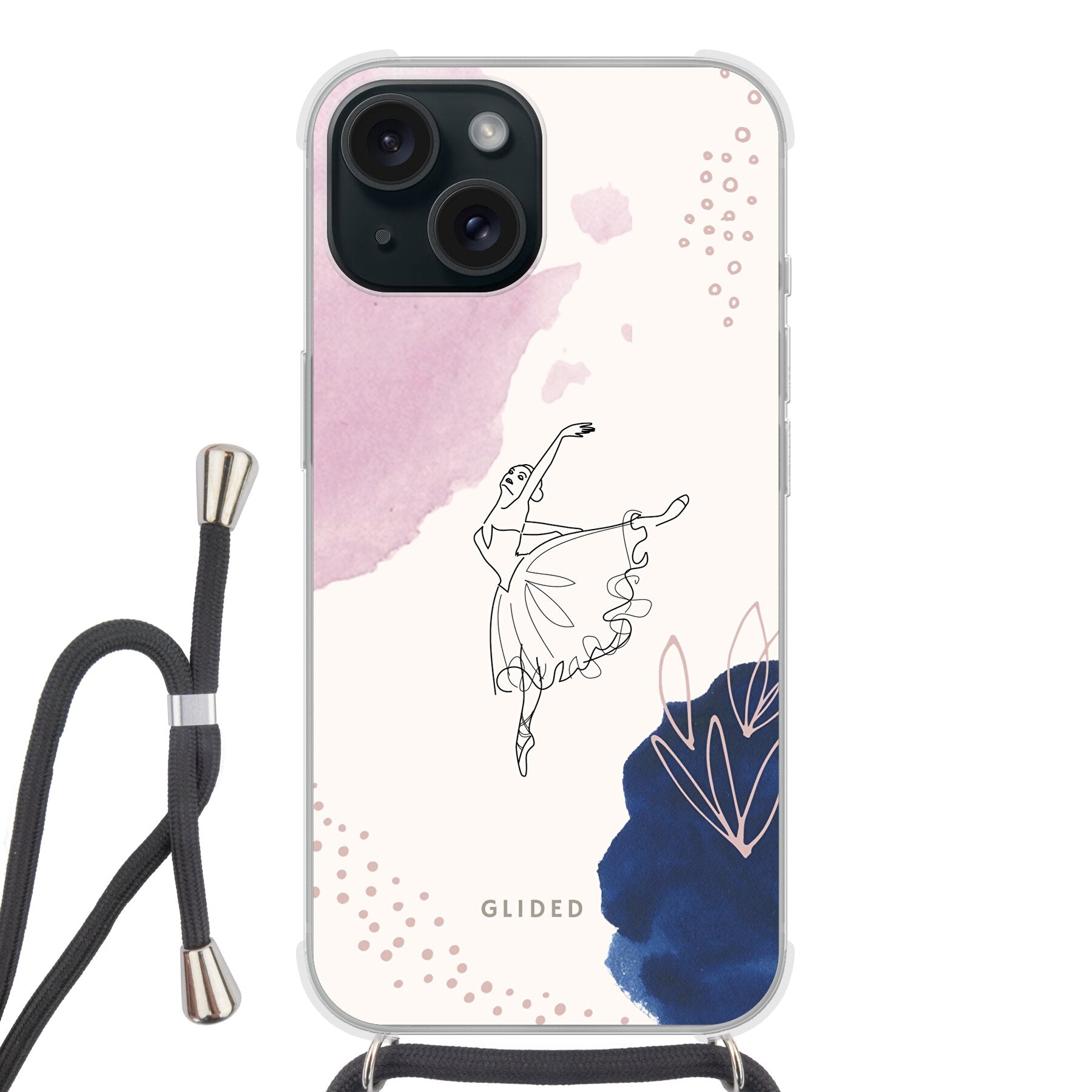 Grace - iPhone 15 Handyhülle Crossbody case mit Band