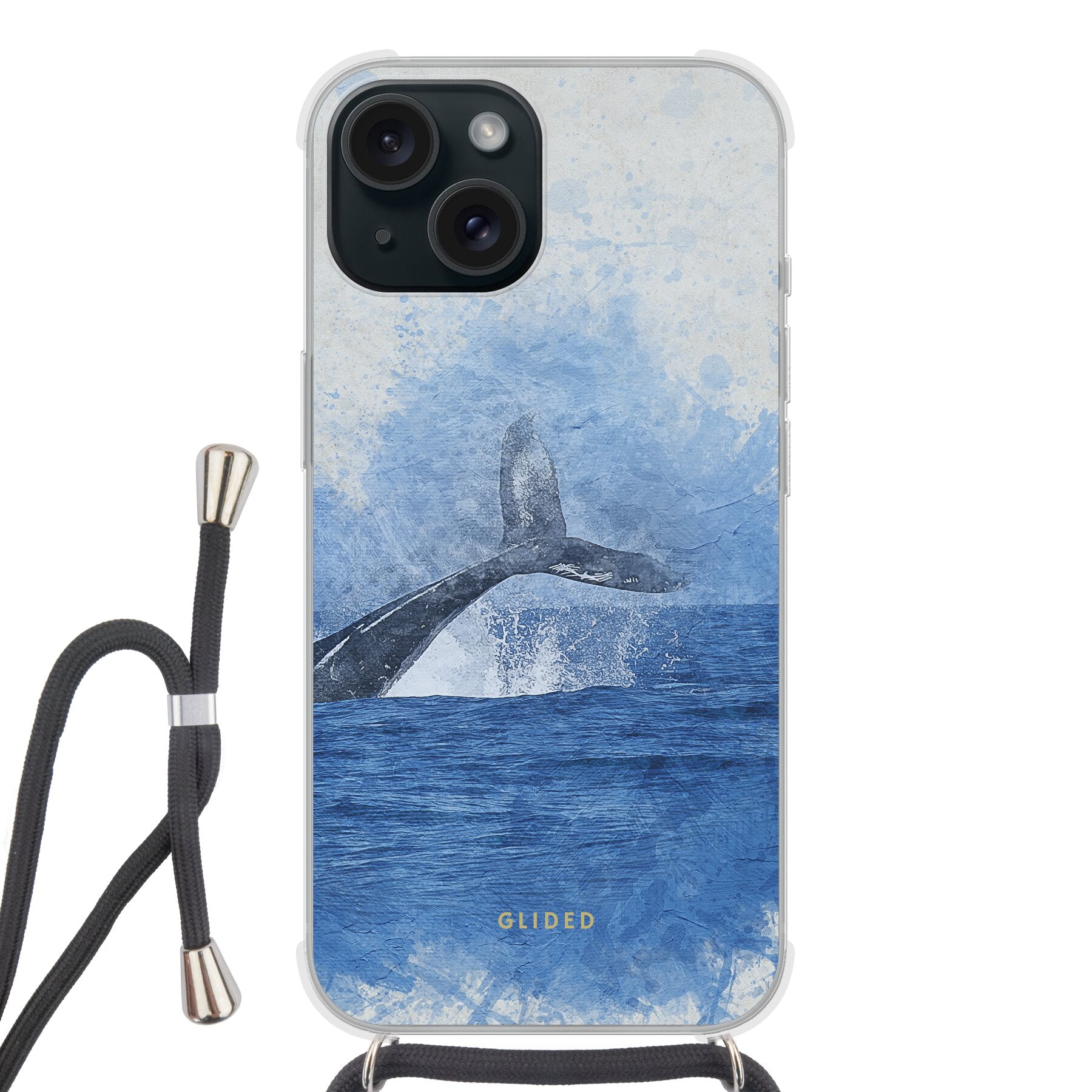 Oceanic - iPhone 15 Handyhülle Crossbody case mit Band