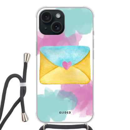 Envelope - iPhone 15 - Crossbody case mit Band