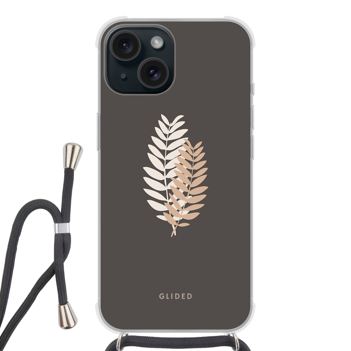 Florage - iPhone 15 Handyhülle Crossbody case mit Band