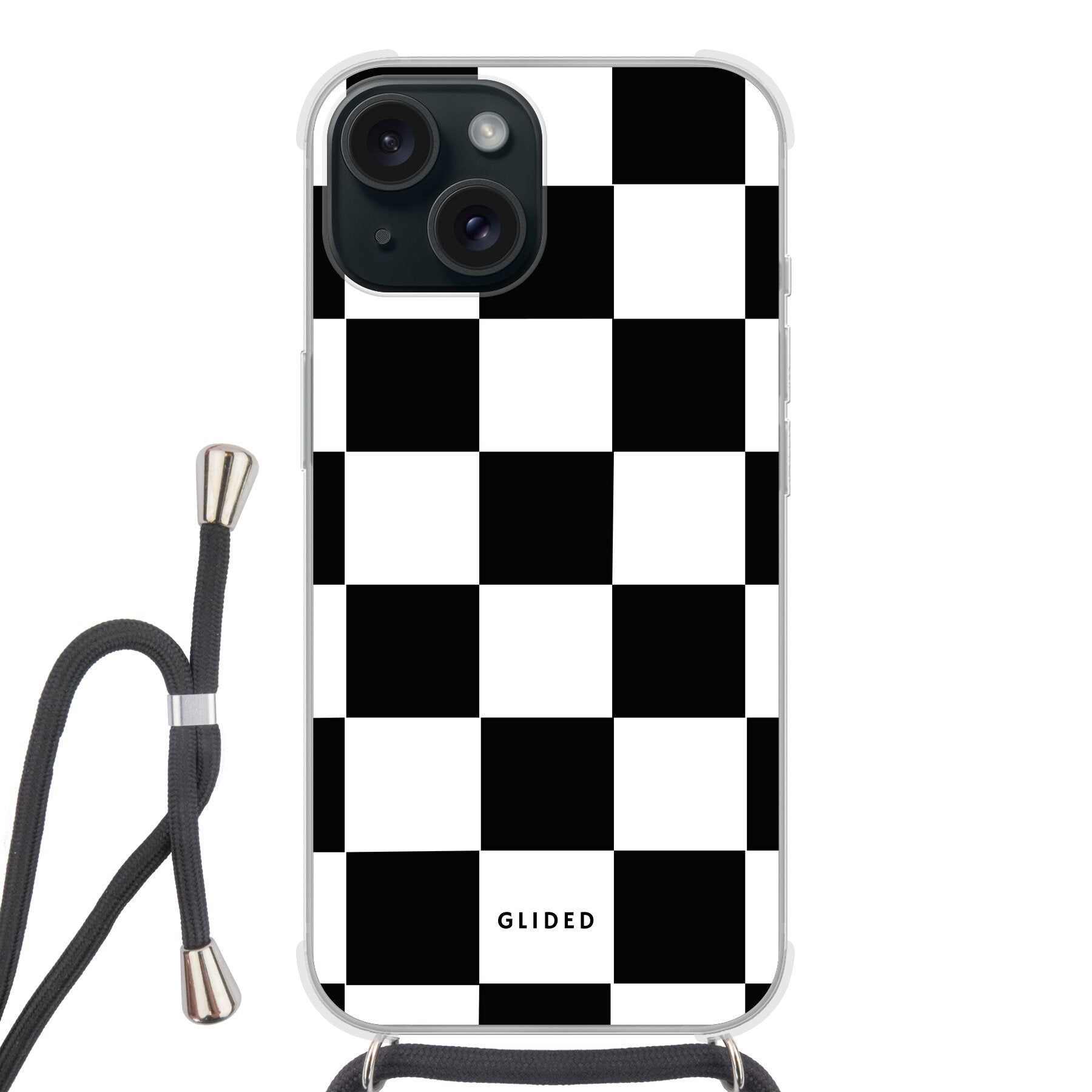 Classic Chess - iPhone 15 Handyhülle Crossbody case mit Band