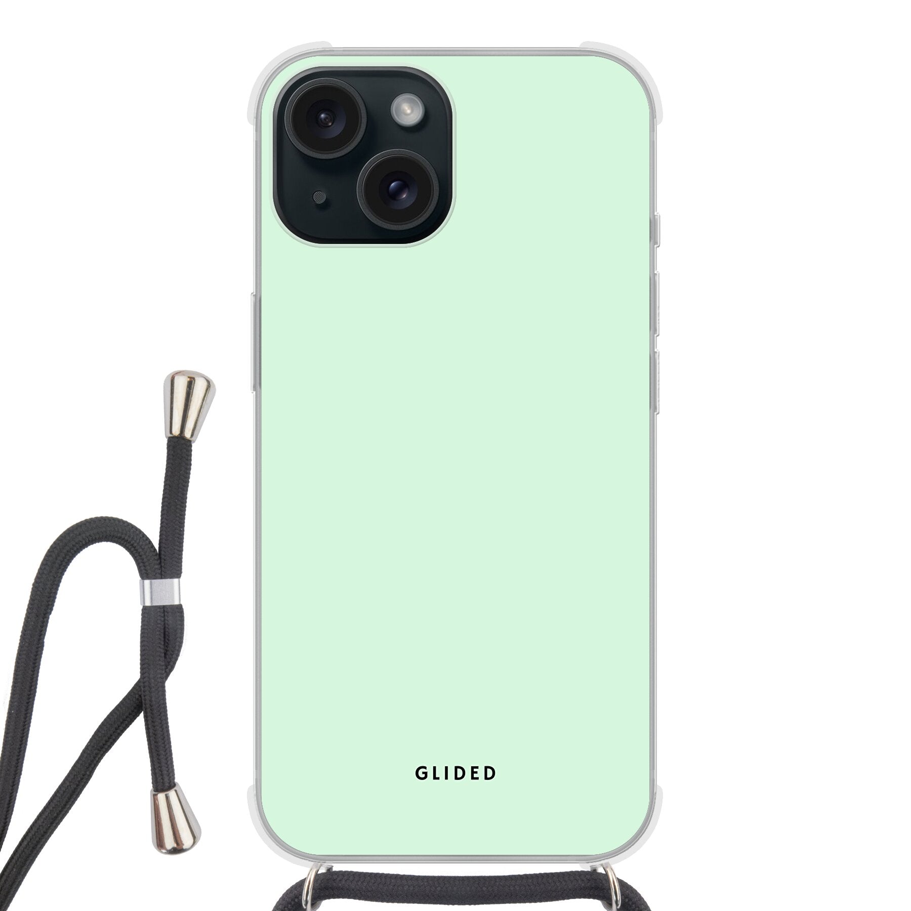 Mint Breeze - iPhone 15 Handyhülle Crossbody case mit Band