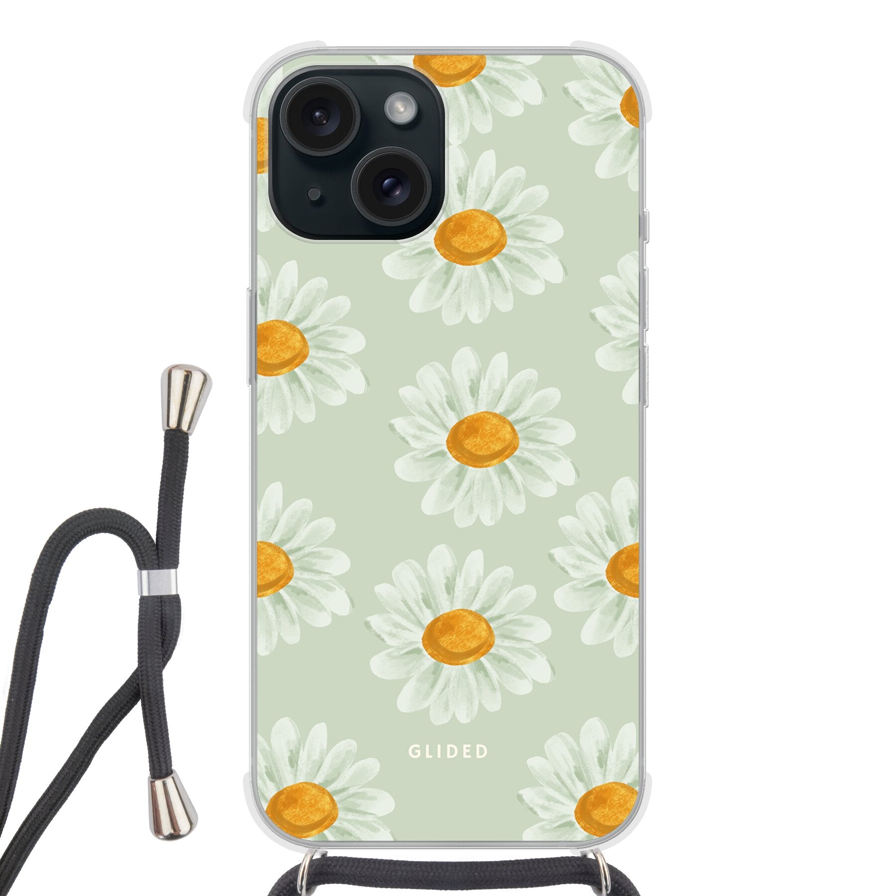 Daisy - iPhone 15 Handyhülle Crossbody case mit Band