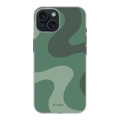 Green Wave - iPhone 15 Handyhülle Hard Case