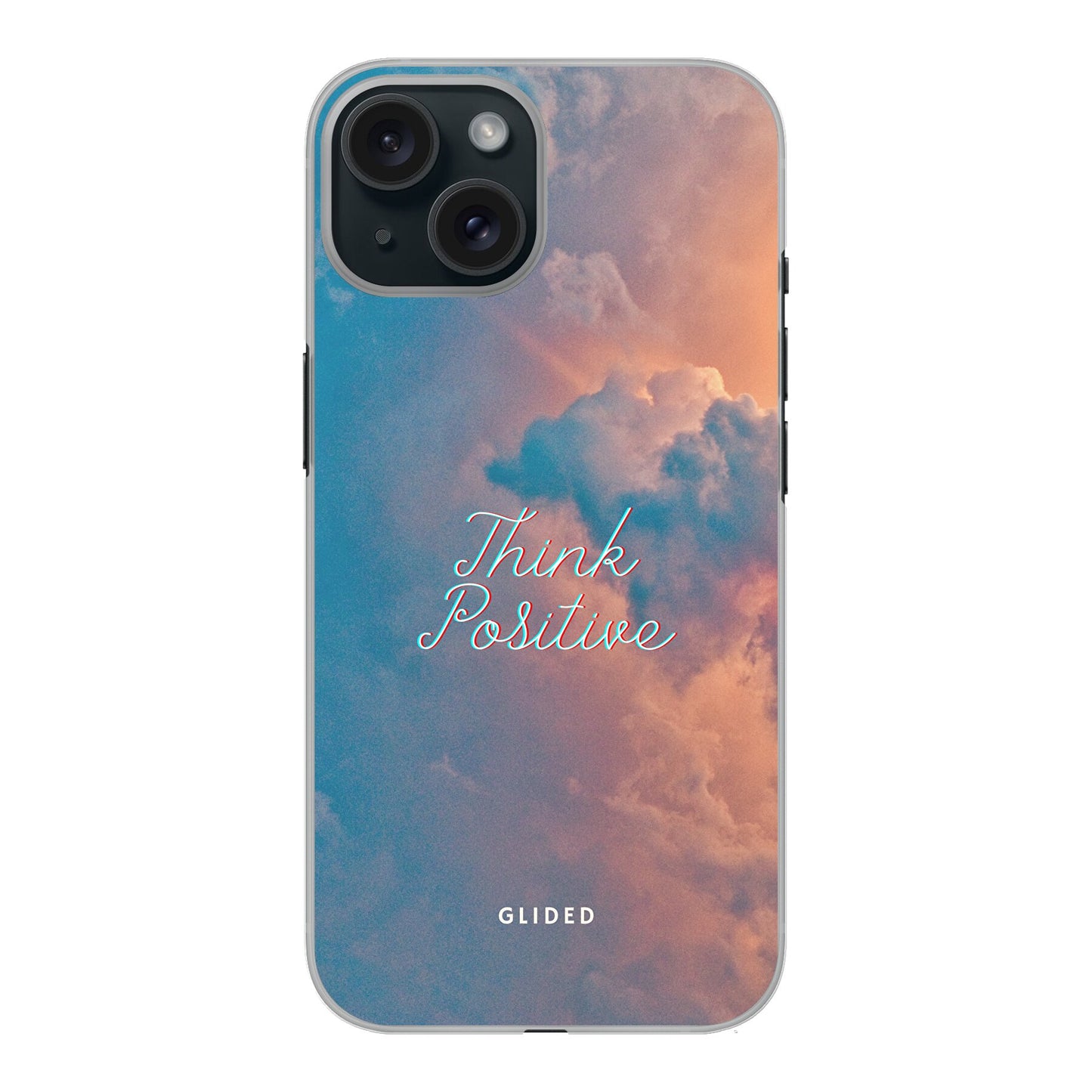 Think positive - iPhone 15 Handyhülle Hard Case