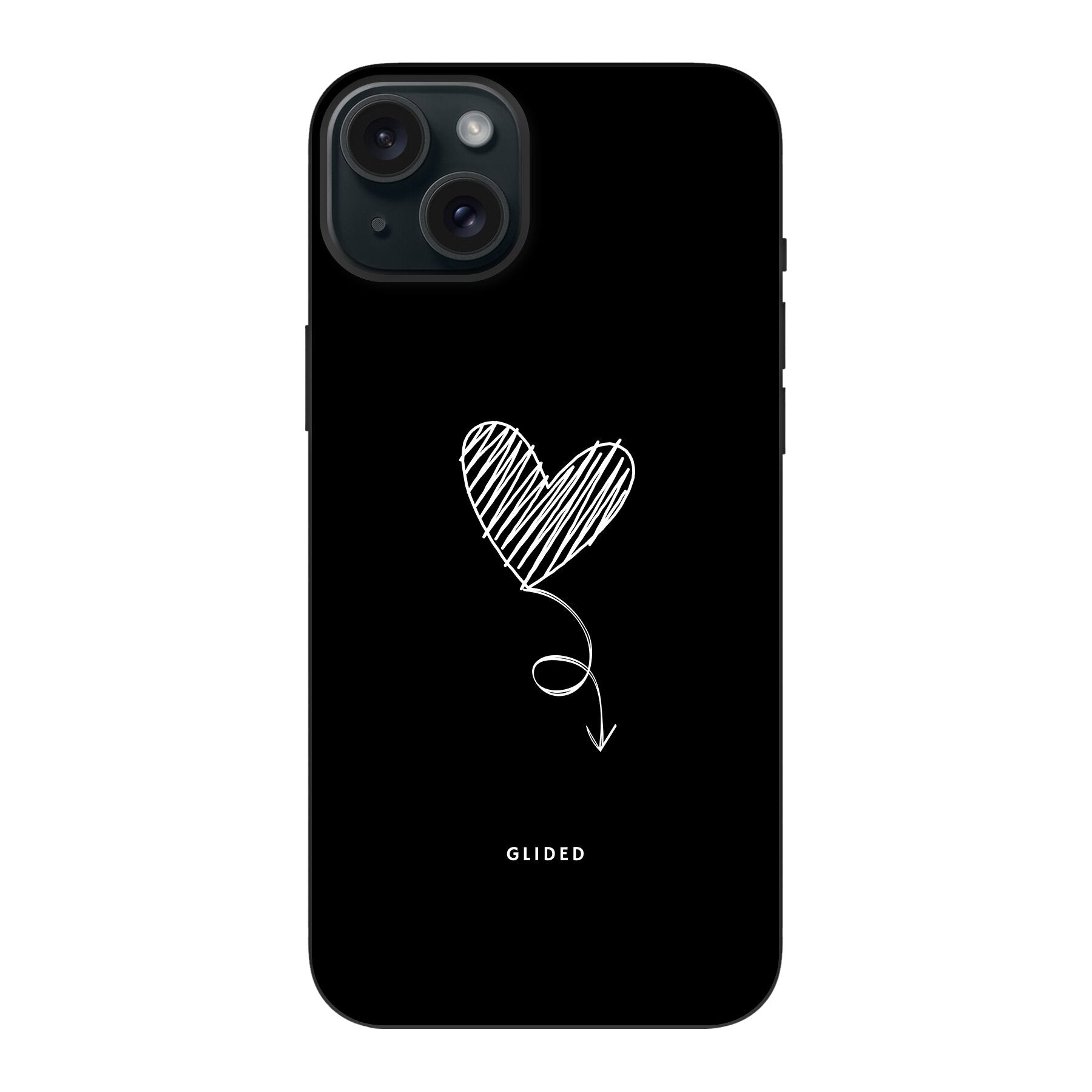 Dark Heart - iPhone 15 Plus Handyhülle Biologisch Abbaubar