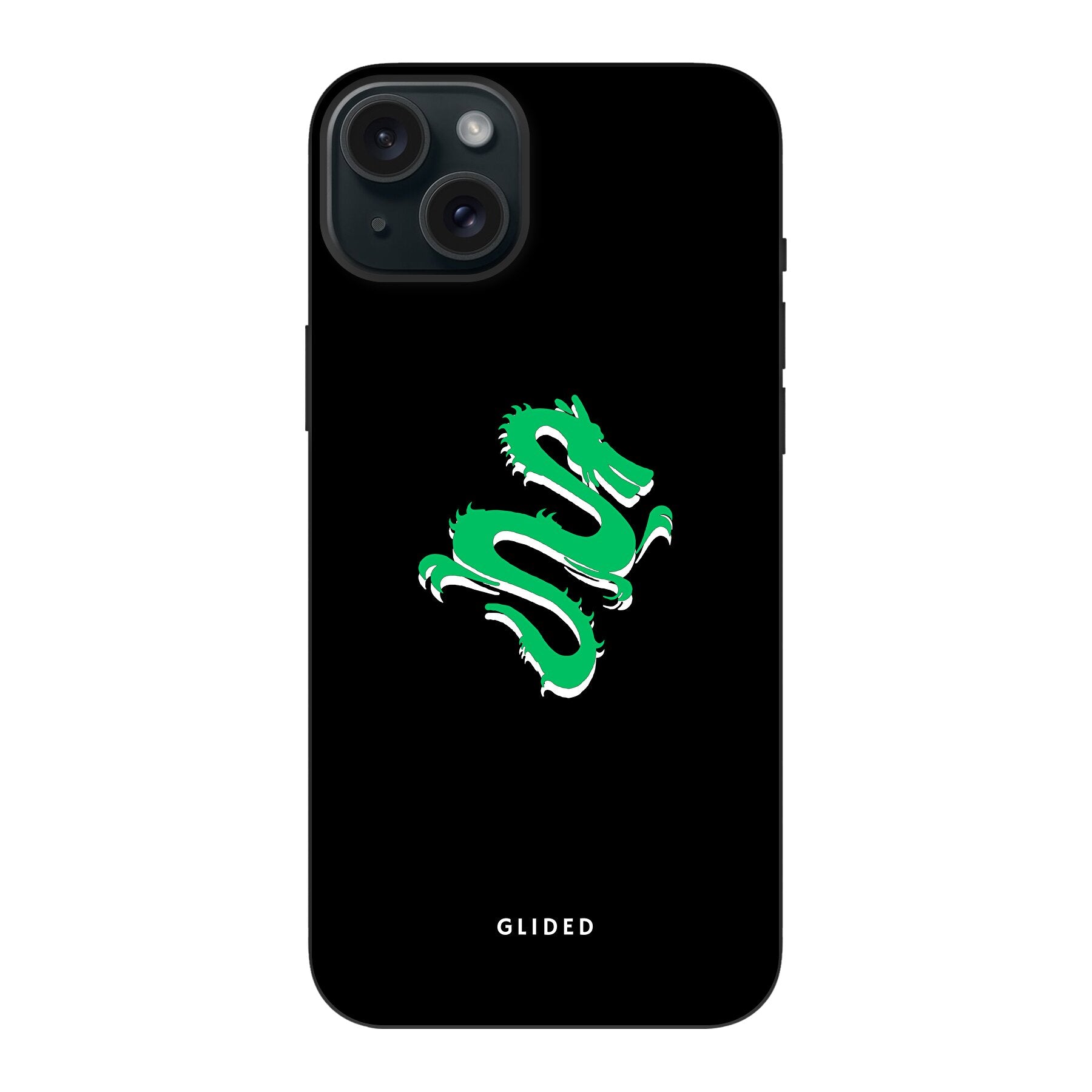 Emerald Dragon - iPhone 15 Plus Handyhülle Biologisch Abbaubar