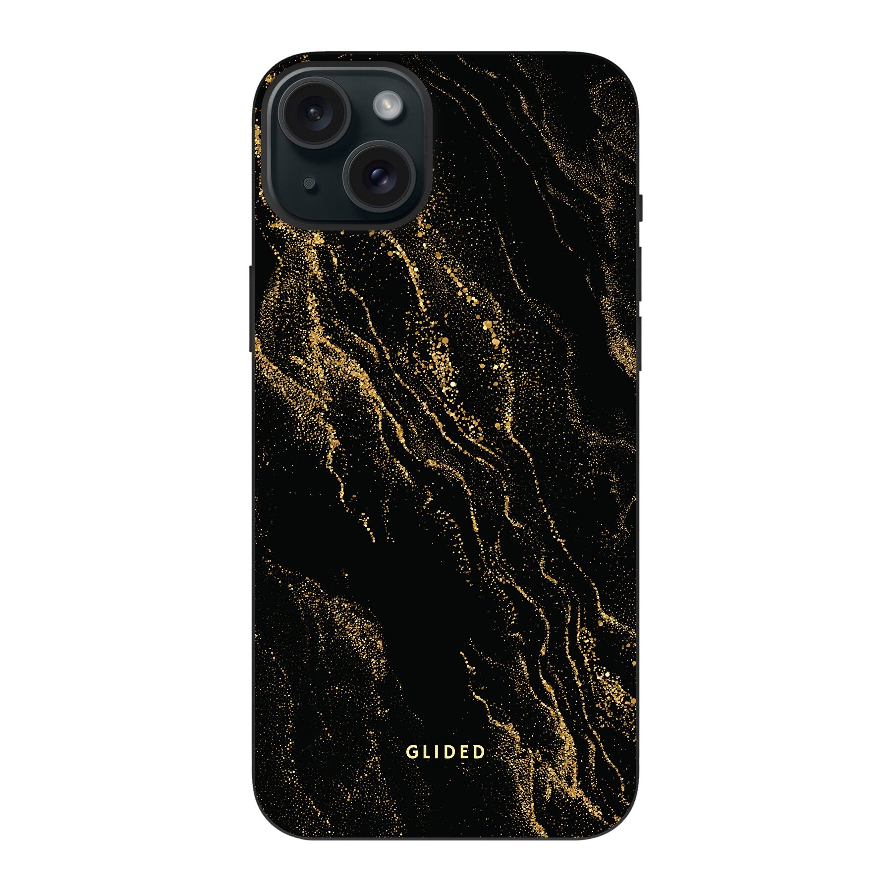 Black Marble - iPhone 15 Plus Handyhülle Biologisch Abbaubar