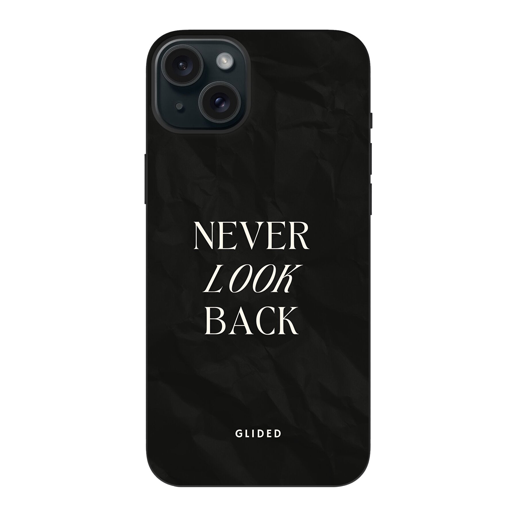 Never Back - iPhone 15 Plus Handyhülle Biologisch Abbaubar