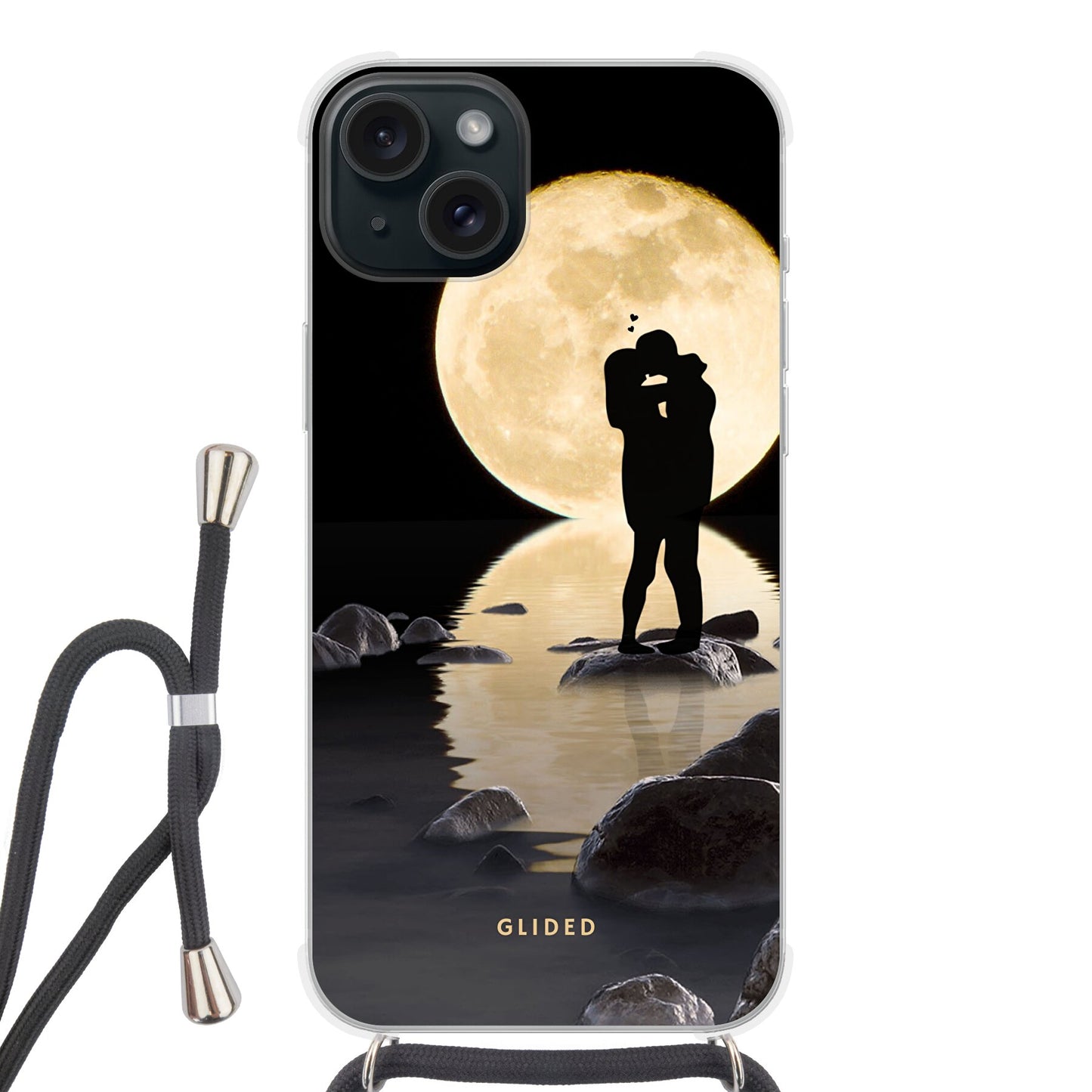 Moonlight - iPhone 15 Plus Handyhülle Crossbody case mit Band