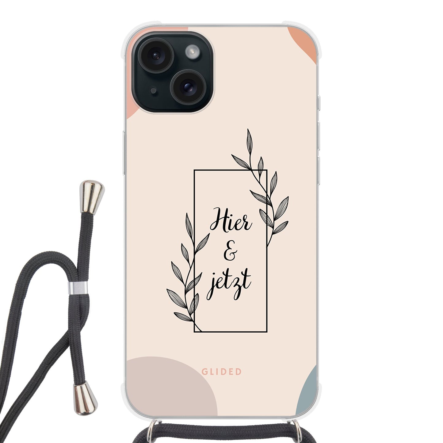 Now - iPhone 15 Plus Handyhülle Crossbody case mit Band