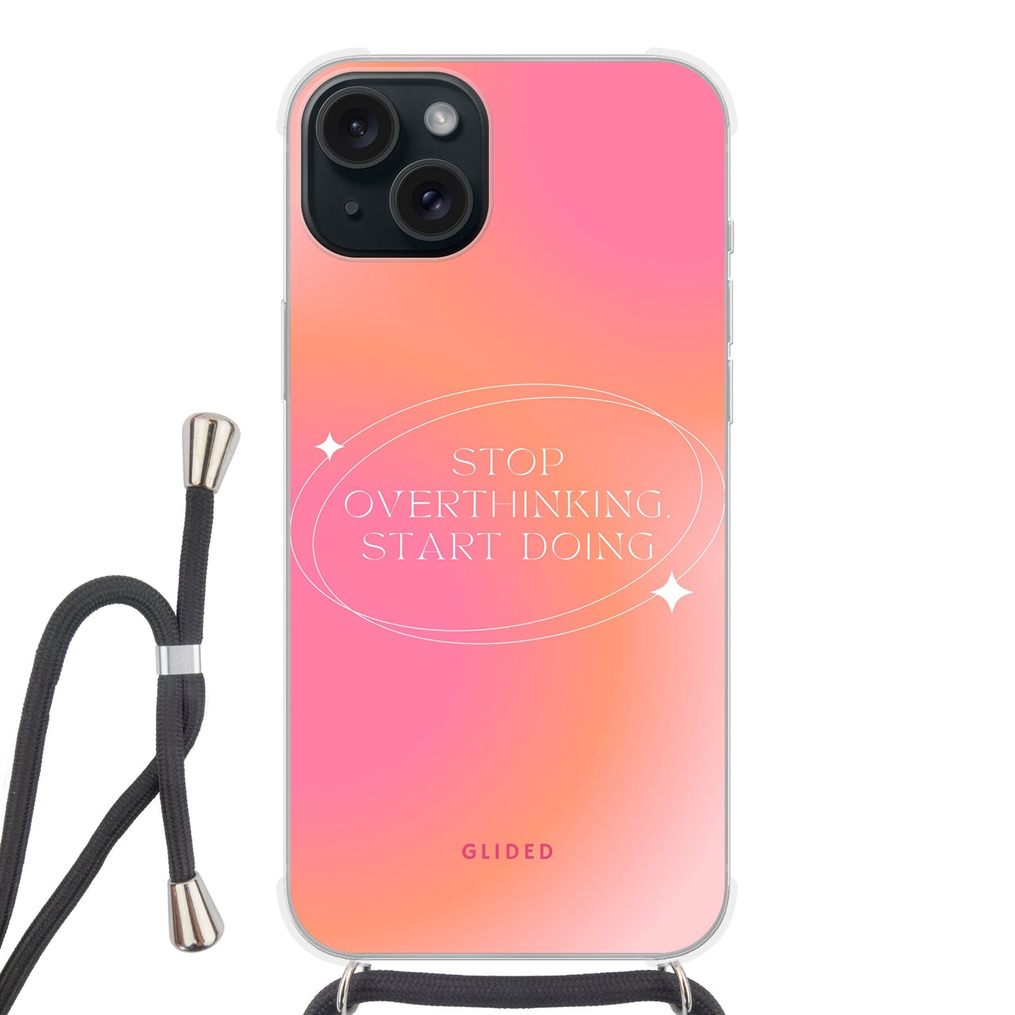 Start Doing - iPhone 15 Plus Handyhülle Crossbody case mit Band