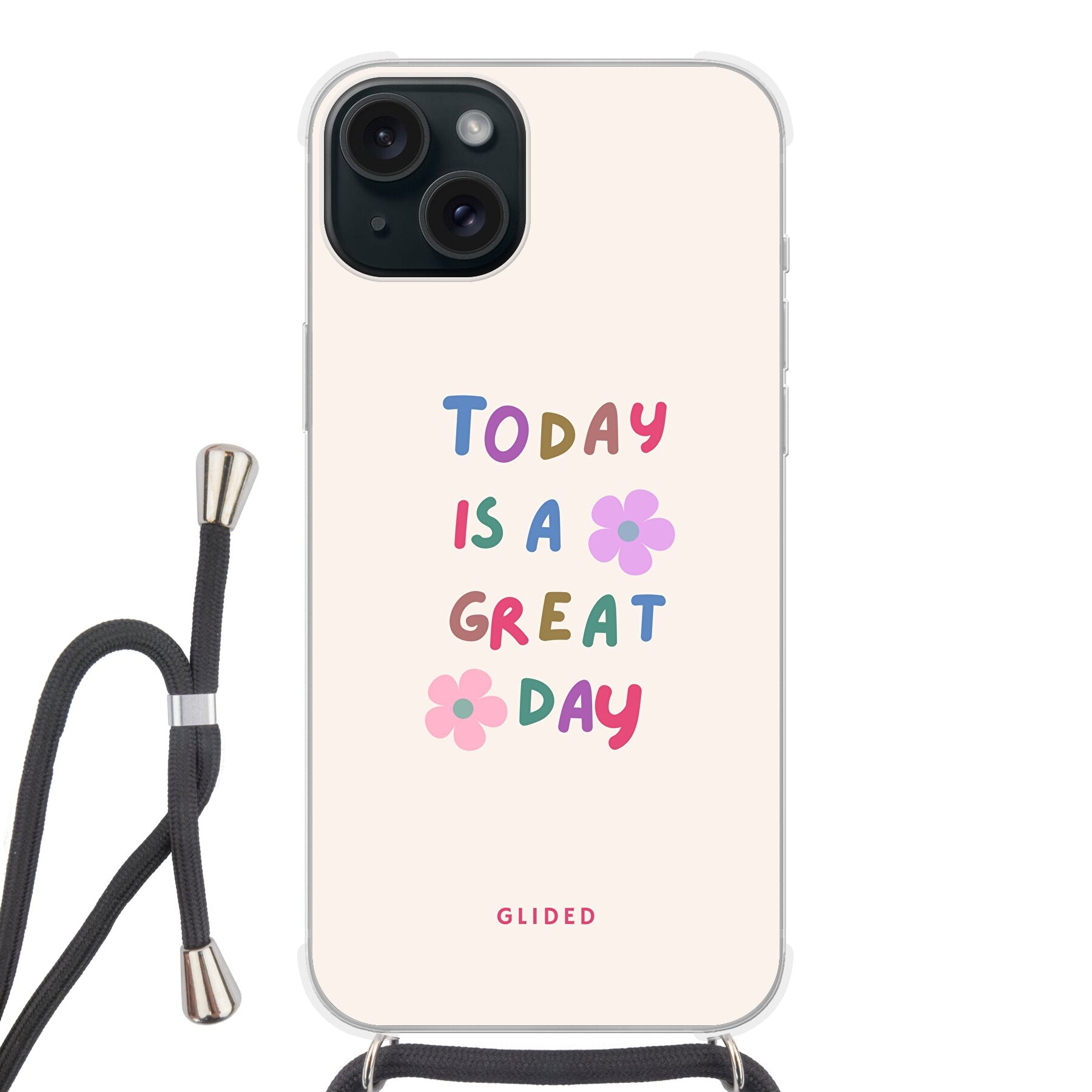 Great Day - iPhone 15 Plus Handyhülle Crossbody case mit Band