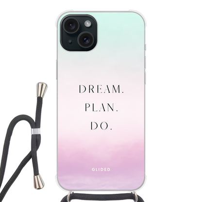 Dream - iPhone 15 Plus Handyhülle Crossbody case mit Band