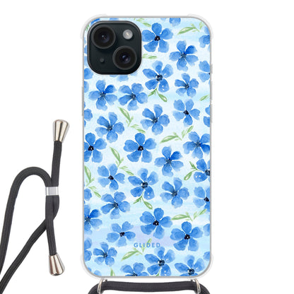 Ocean Blooms - iPhone 15 Plus Handyhülle Crossbody case mit Band